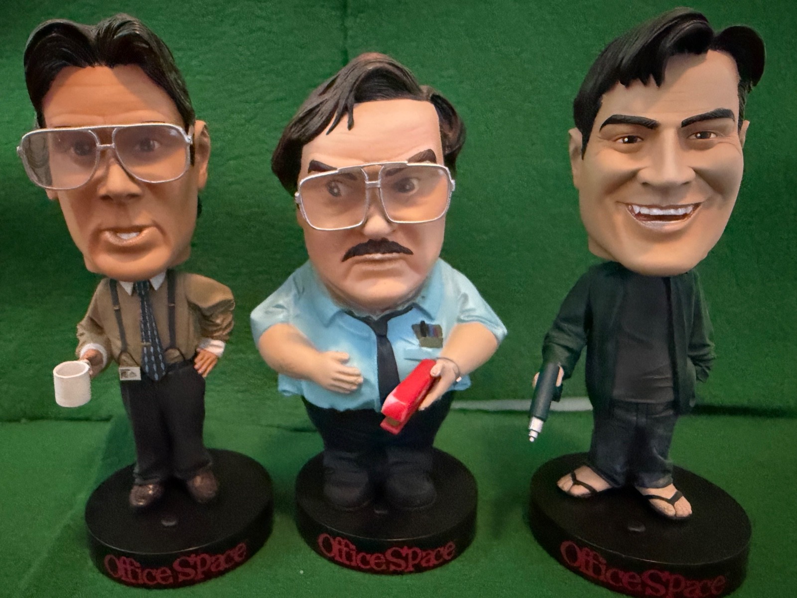 Office Space Bobbleheads Peter, Lumbergh, and Milton