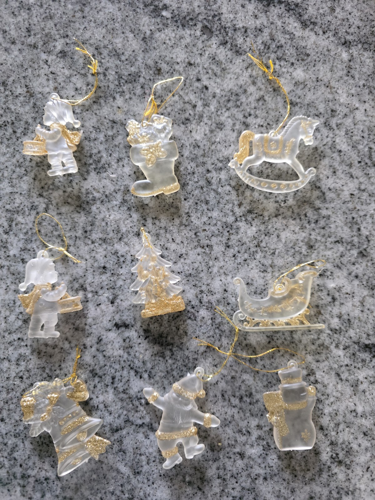 Vintage Glass?? Christmas Ornaments. PLEASE READ DESCRIPTION 