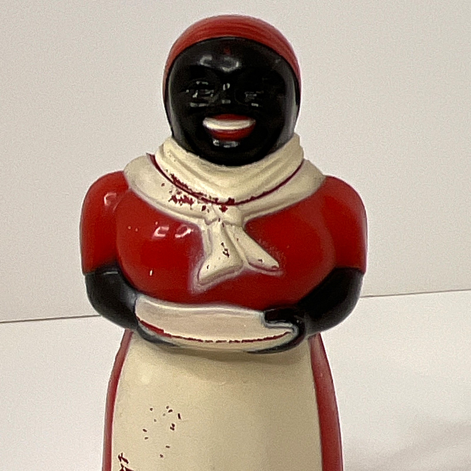 African American Mammy Syrup Dispenser Hinged Handle Plastic 1950s