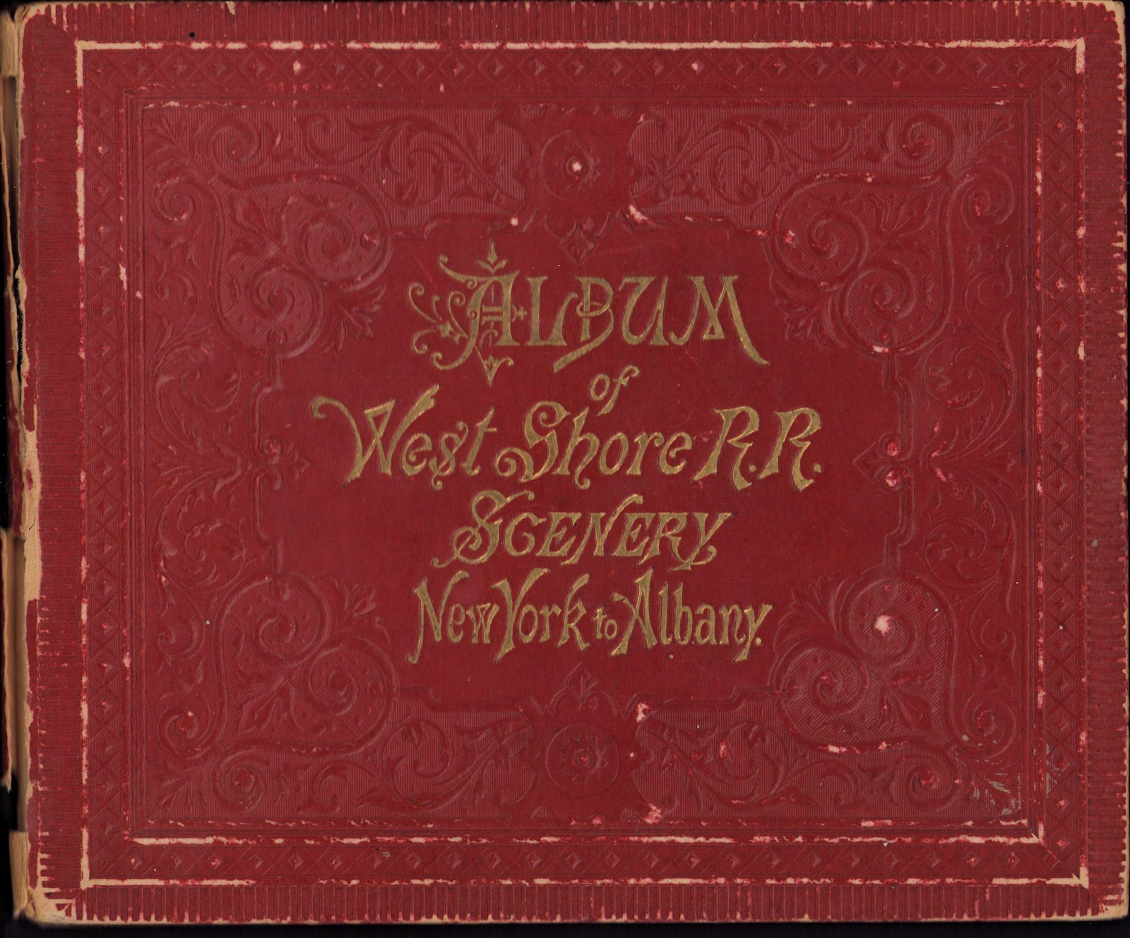 Album of West Shore RR Scenery New York to Albany c1884 view book