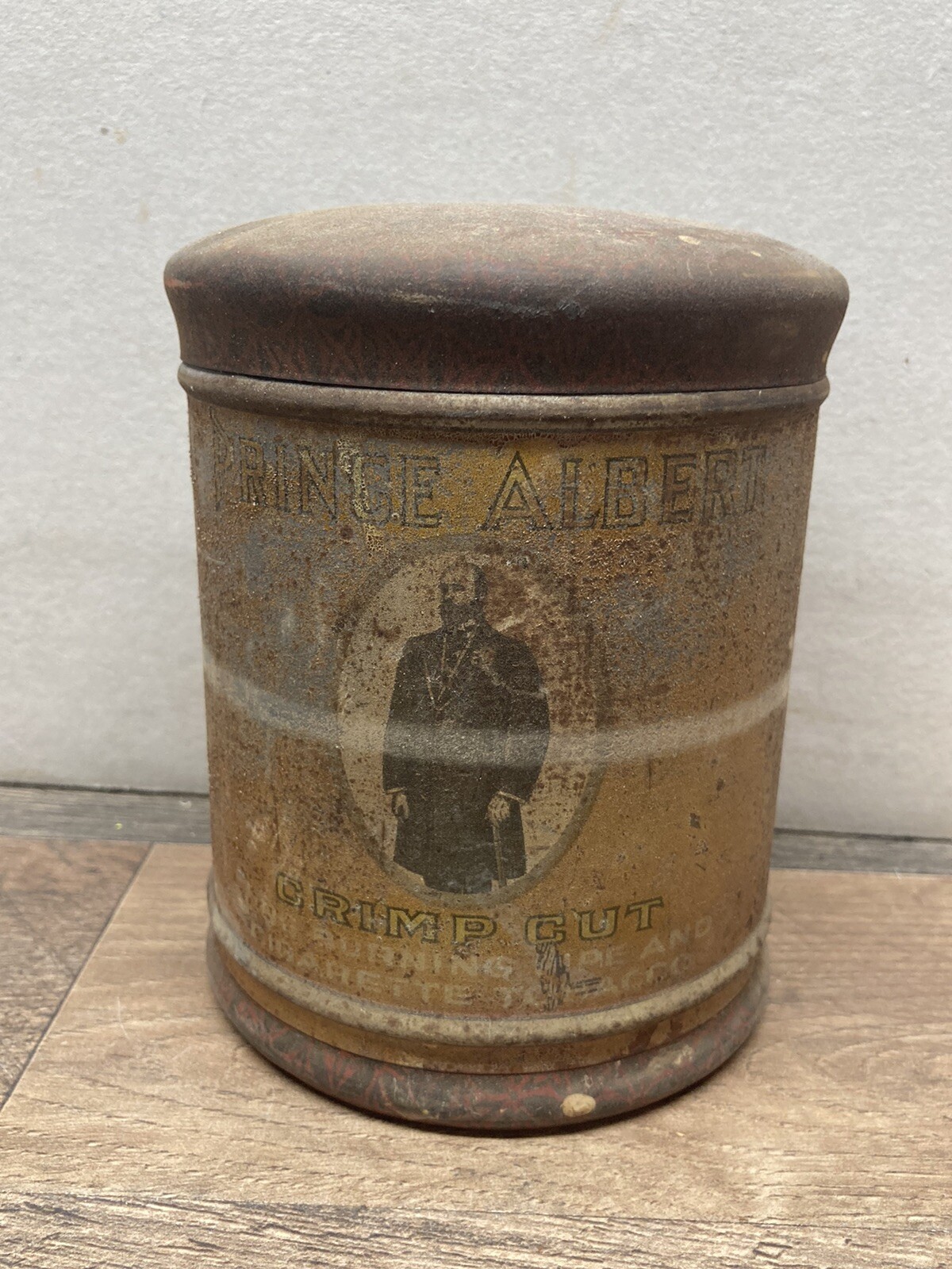 Vintage Prince Albert tobacco tin, taller press down lid style, EMPTY, unusual