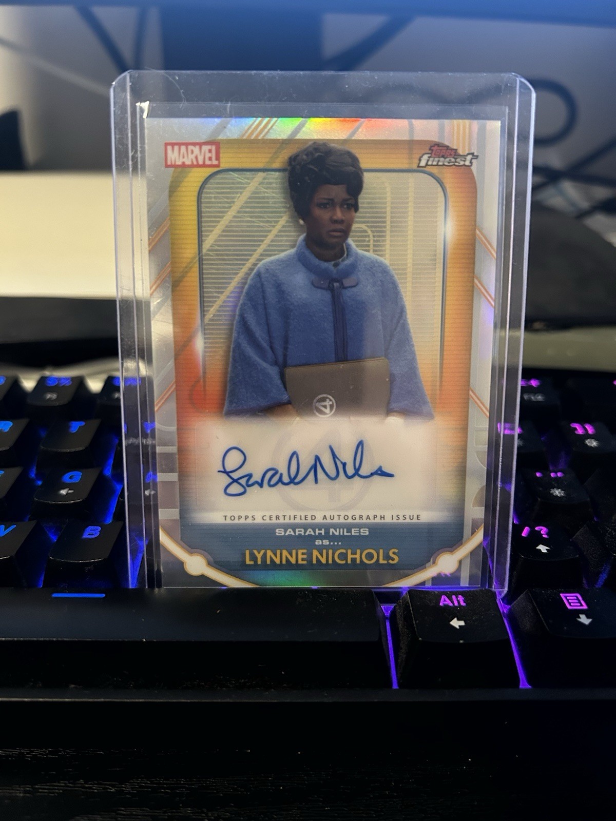 2026 Topps Finest Fantastic 4 Sarah Niles Lynne Nichols Science Auto FA-SN
