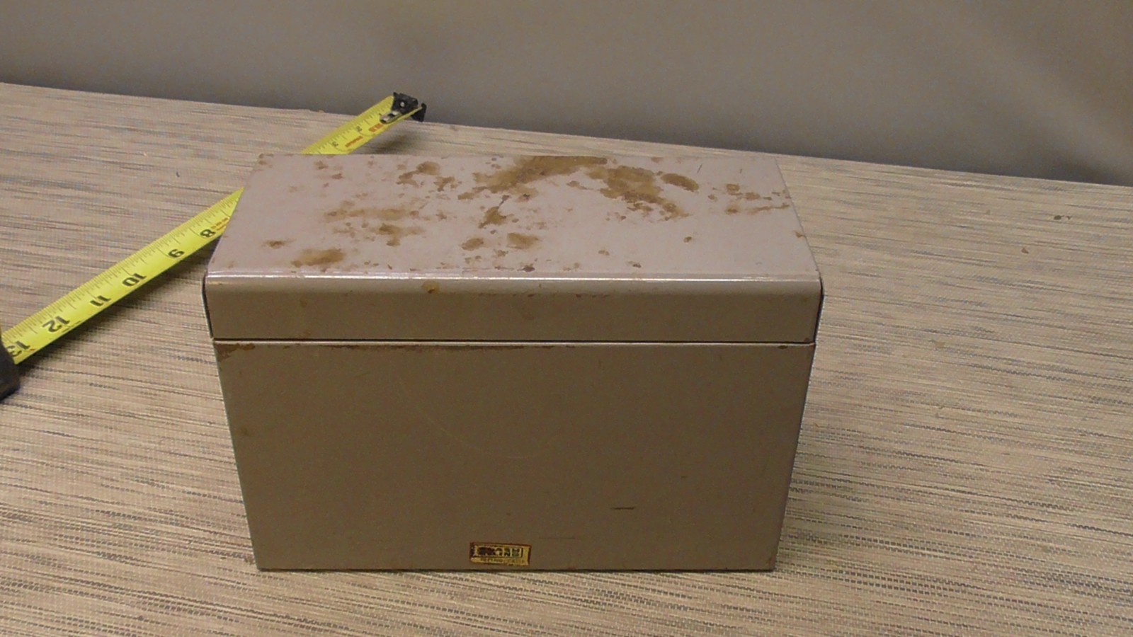 Vintage Weis Metal Index Card File Box Reference or Recipe Card