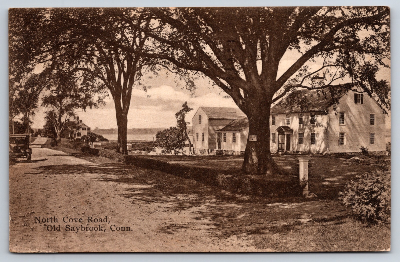 North Cove Road Old Saybrook Connecticut CT c1910 Postcard