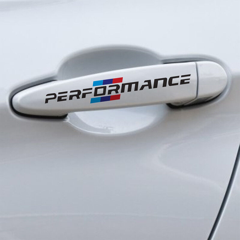 4 PCS LOT Car Style Door Handle Stickers Performance BMW F30 F34 F10