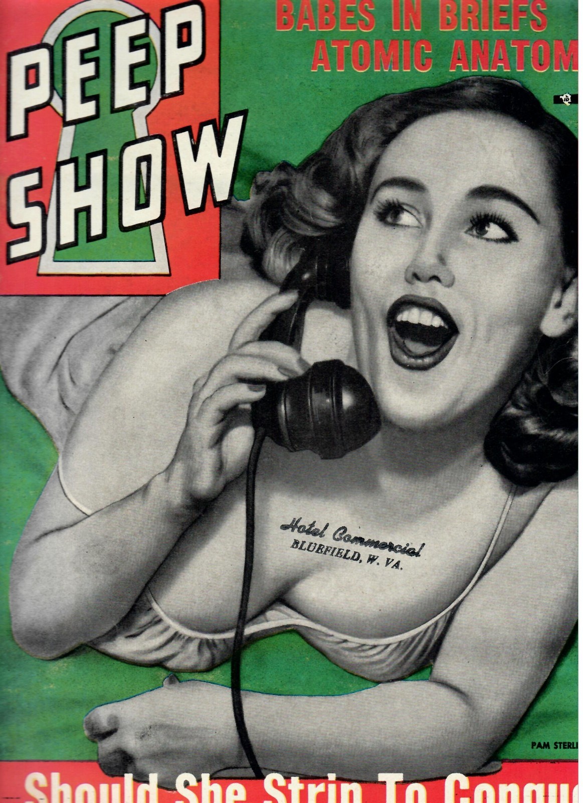 (B) PEEP SHOW Men\'s Magazine #16 June 1954 Classic Cheesecake Models