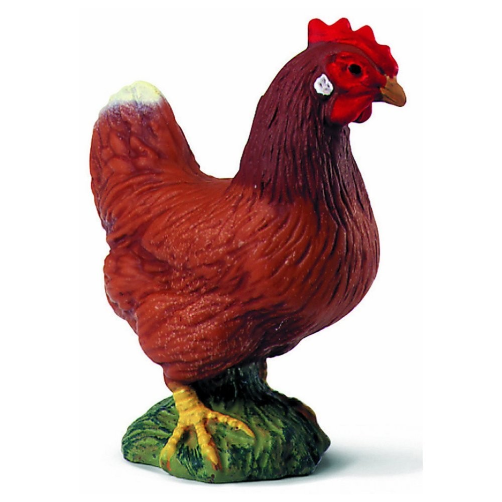 NEW Schleich 13128 Brown Hen Chicken Farm life Animals figurine RETIRED rare toy