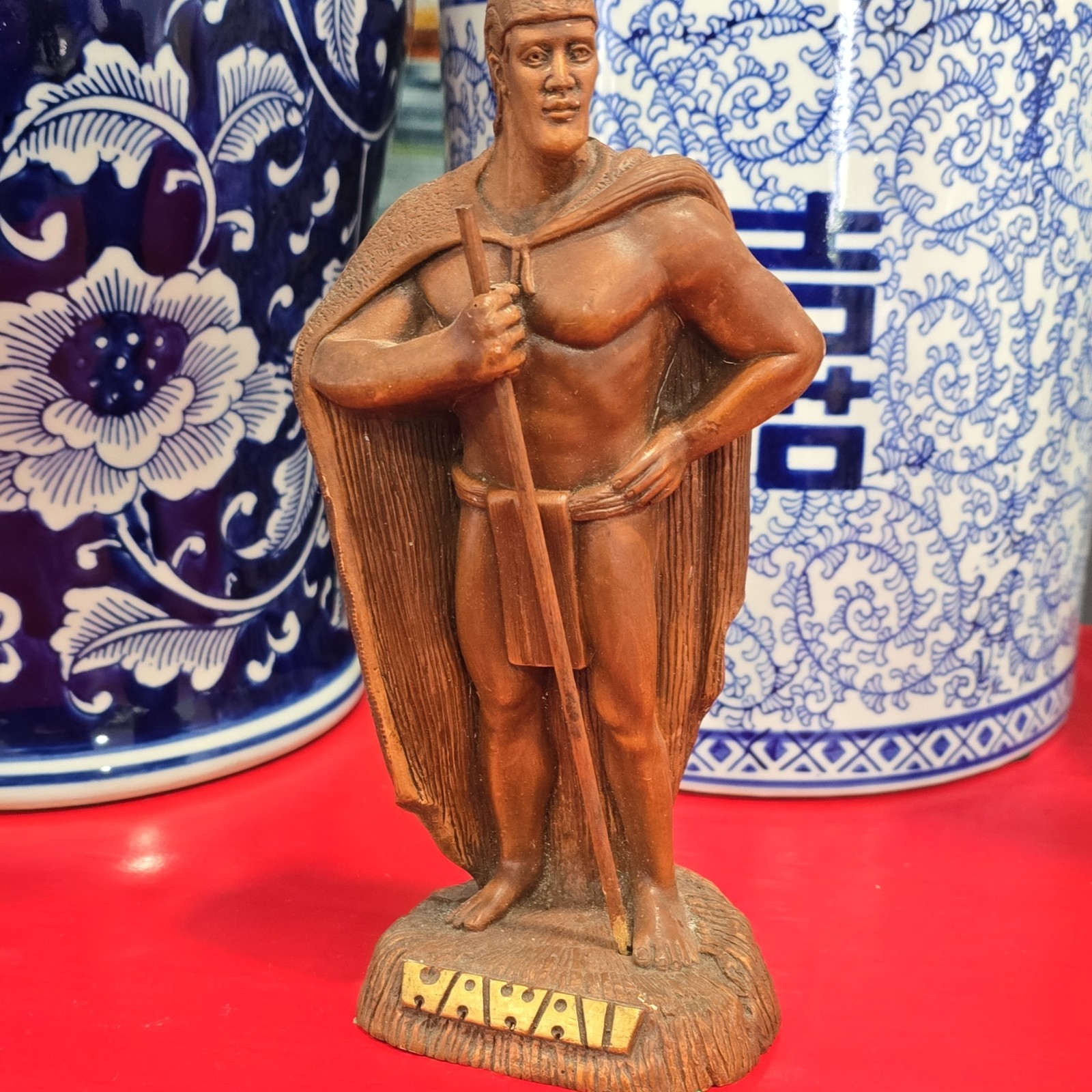 Coco Joe\'s King Kamehameha I Hapa Wood Figurine #26-235 7.5\