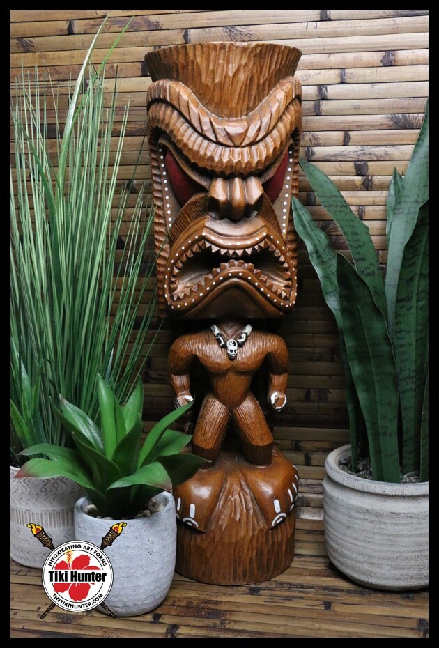 Tiki Statue - Gecko'z South Sea Arts - Hawaiian Ku