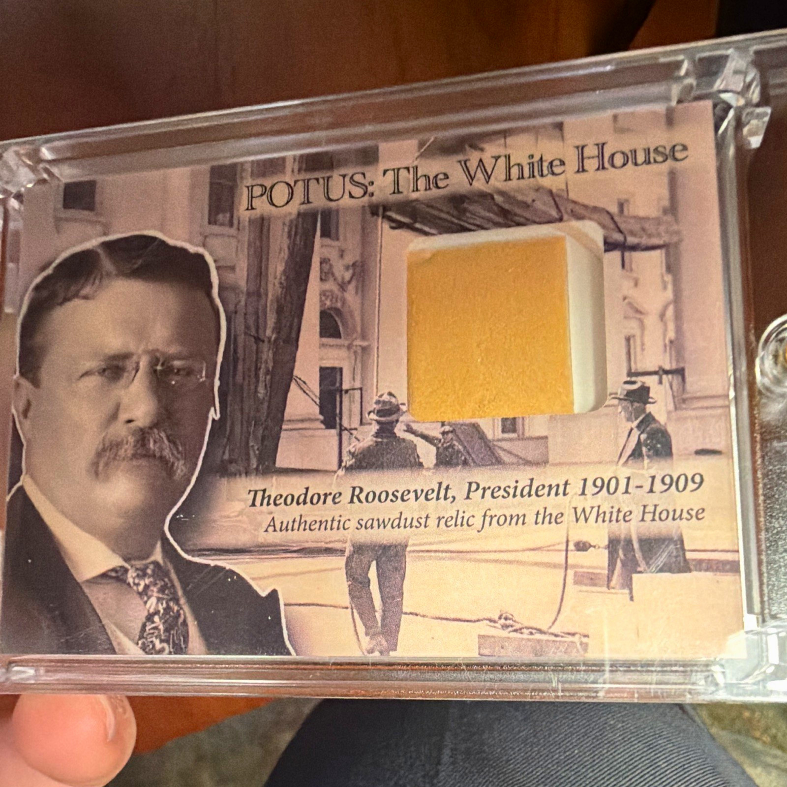 Historic Autograph Co POTUS White House Theodore Roosevelt Relic PWH06 3/8