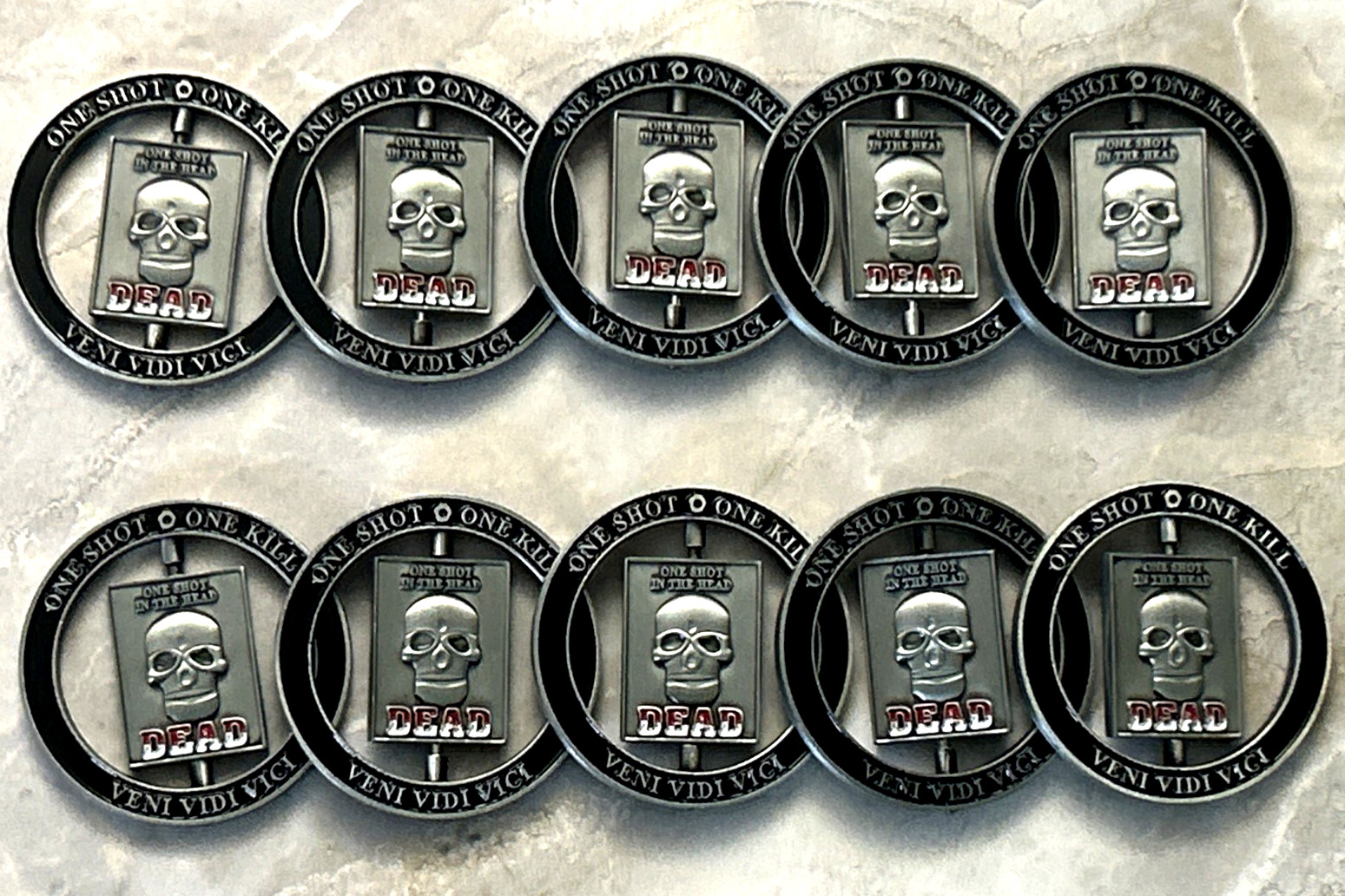 10 PCS. SNIPER Spinner Coin 1.75