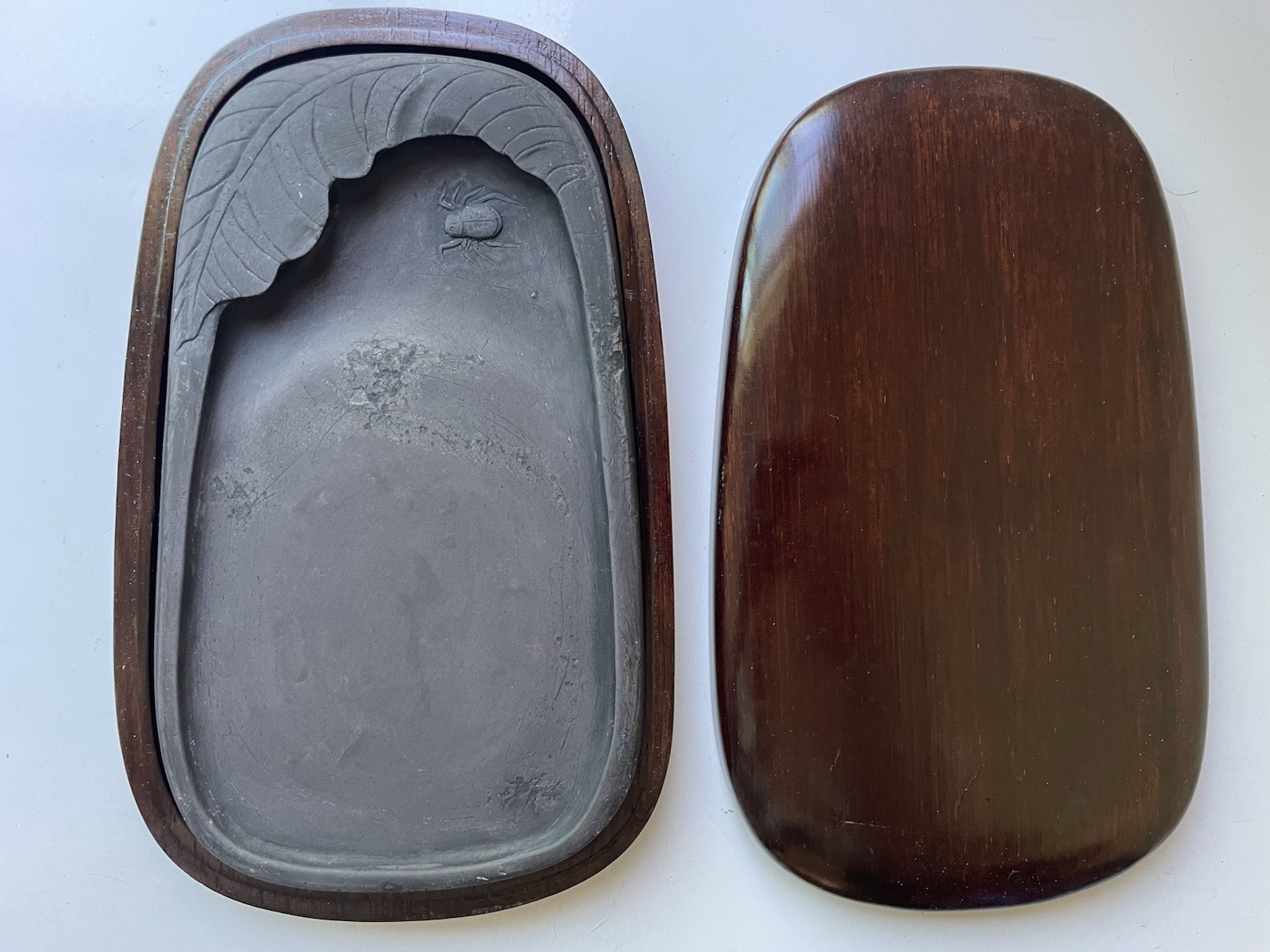 Old Chinese Carved Duan Inkstone