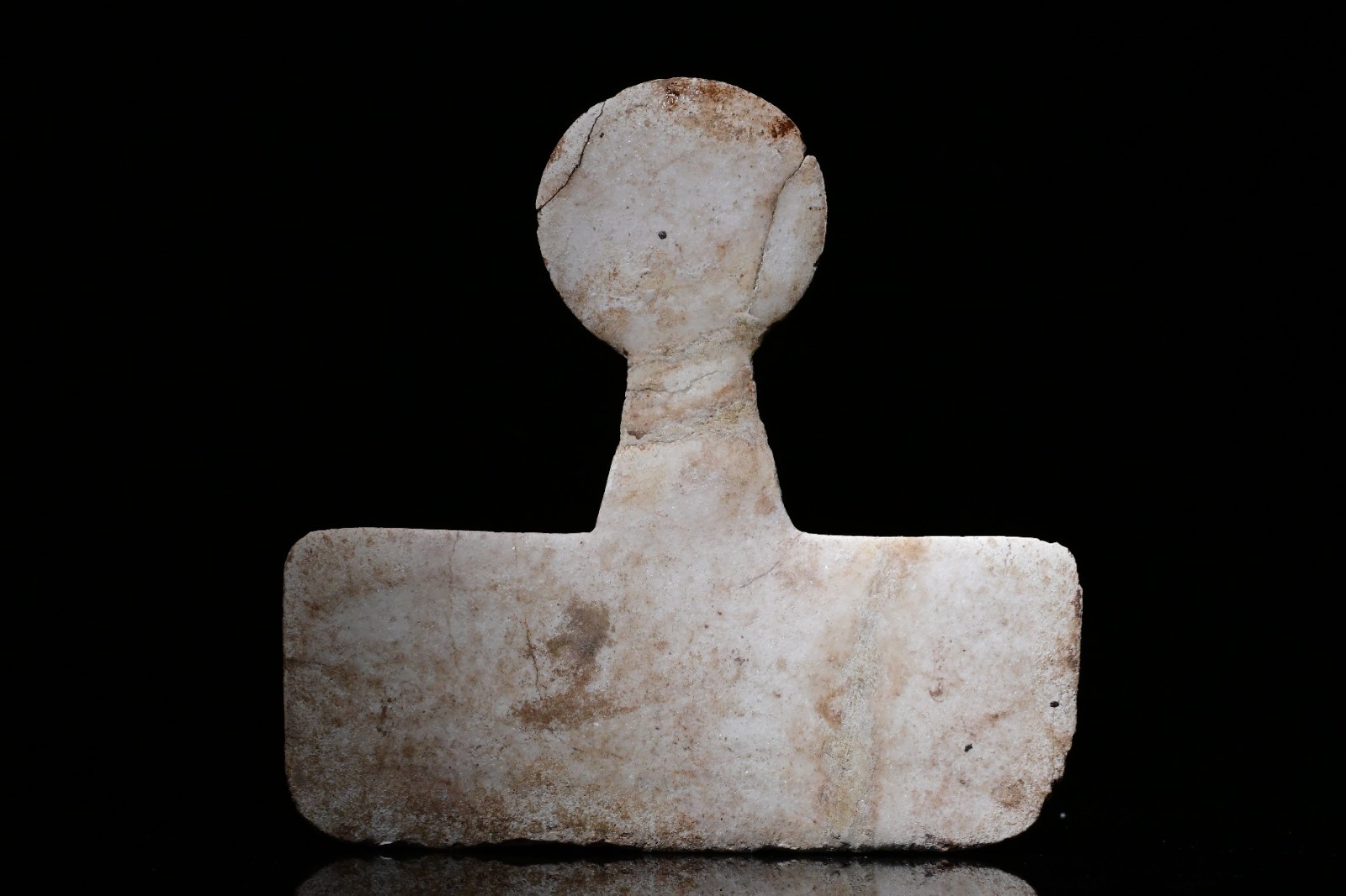 CIRCA A RARE MARBLE STONE ANATOLIAN IDOL.