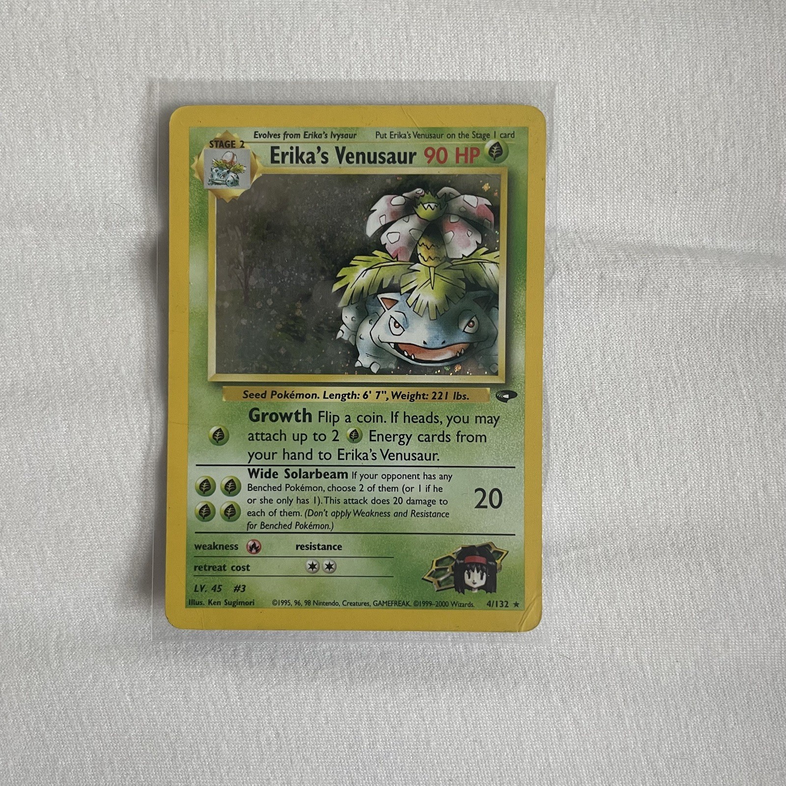 Pokemon Erika’s Venusaur 4/132 Holo Rare Gym Challenge Unlimited 2000 NM