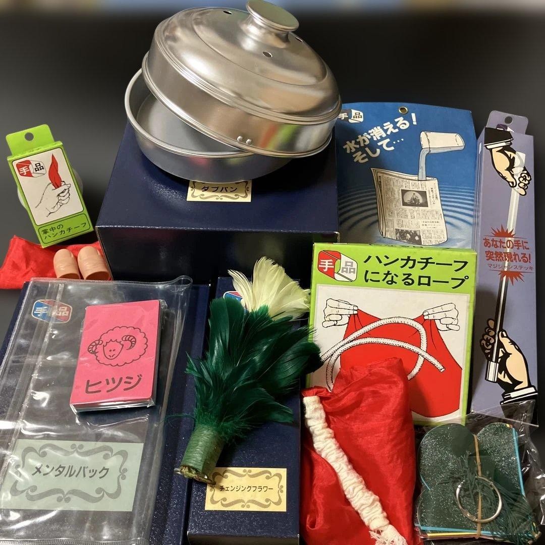Tenyo Magic Trick Supplies 8 Piece Complete Set Discontinued Rare From Japan