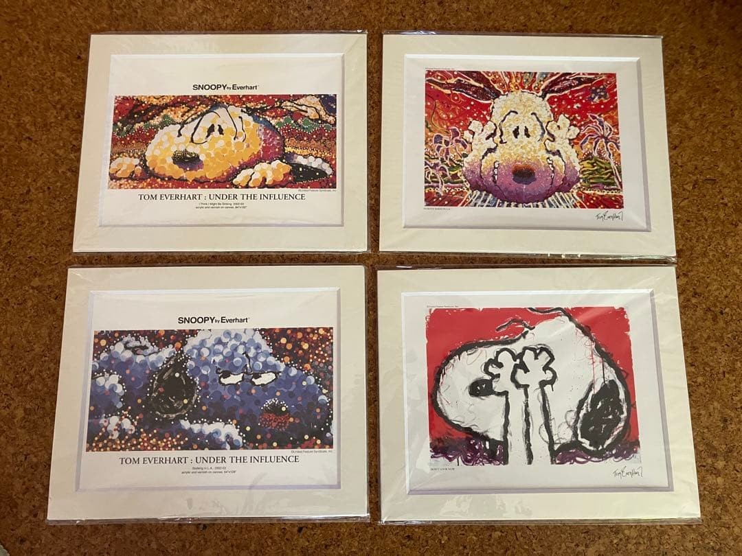 Set Of 4 Snoopy Art Pieces