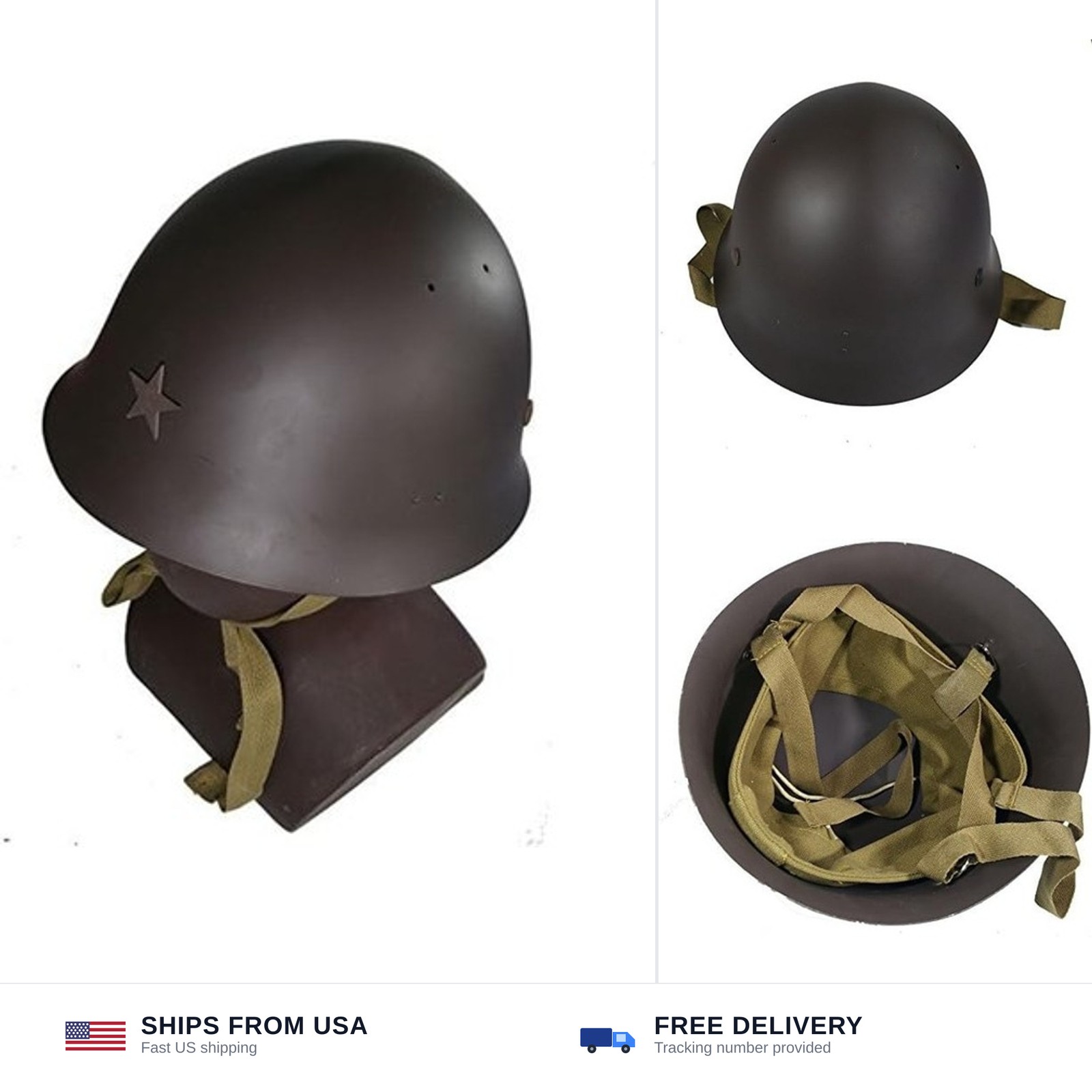 Repro WWII Type 90 Japanese Soldier Helmet Metal Steel