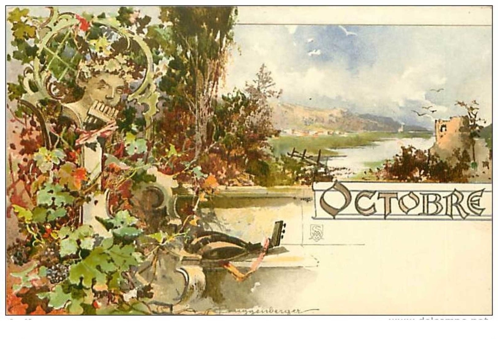 Illustrators No. 565 A Identifier October Art Nouveau