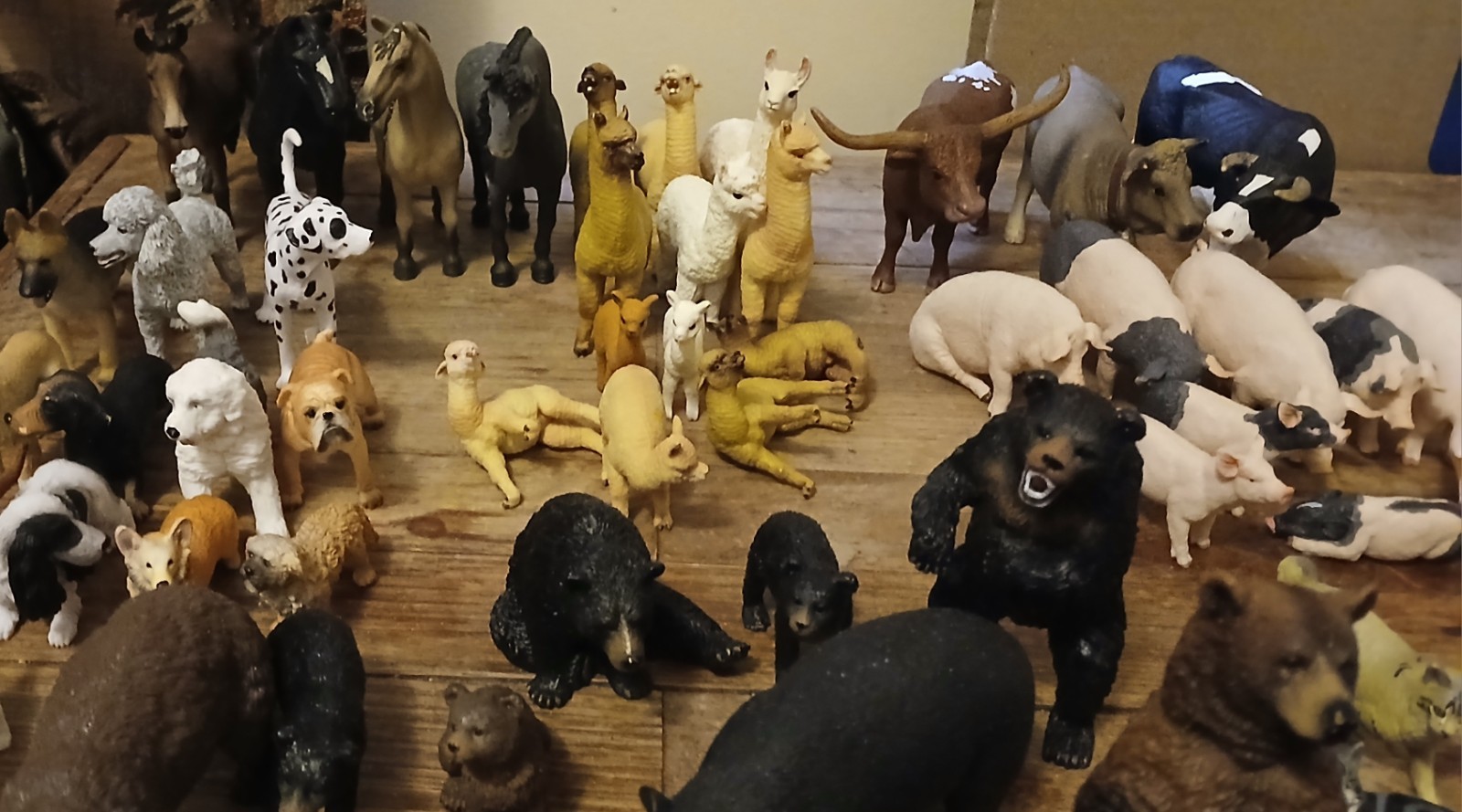 Huge 86-Piece Realistic Animal Figure Lot – Schleich, Safari Ltd, Mojo & More