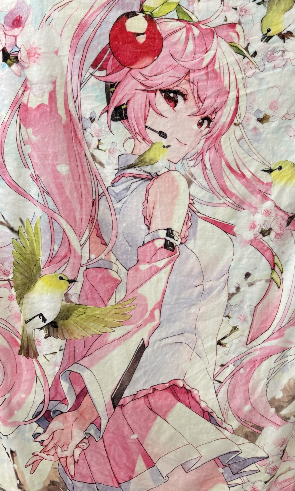 ANIME THEME VOCALROID SAKURA HATSUNE MIKU 40 X 60 INCH ULTRA SOFT THROW BLANKET