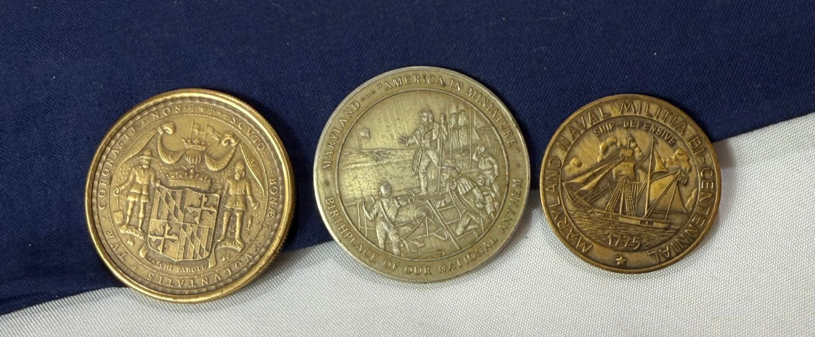 Baltimore Maryland Coins Revolution Anthem Bicentennial Naval Sesquicentennial