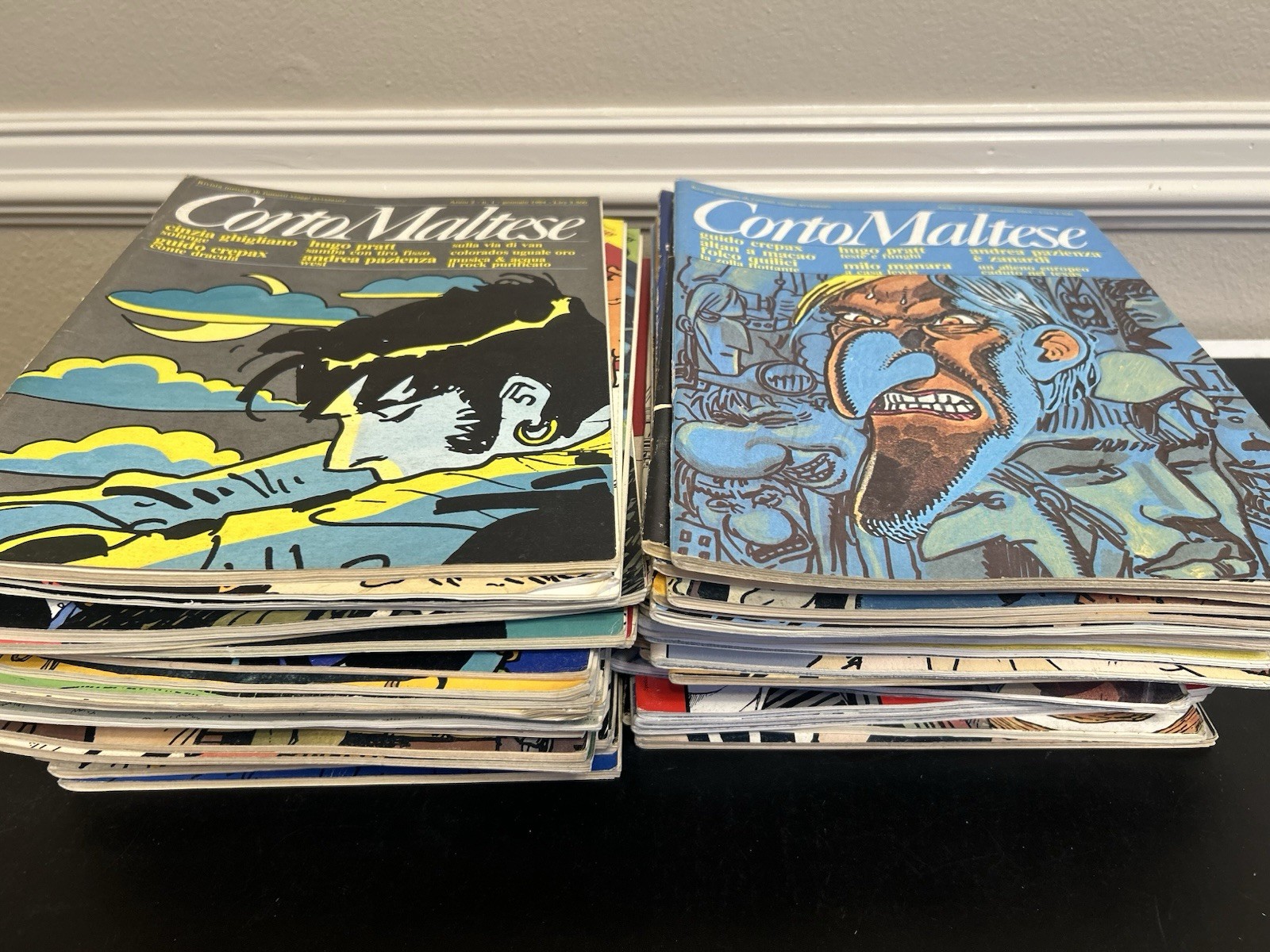 47x Corto Maltese Italian Comics/Magazines Lot Hugo Pratt Milo Manara 1983-1993