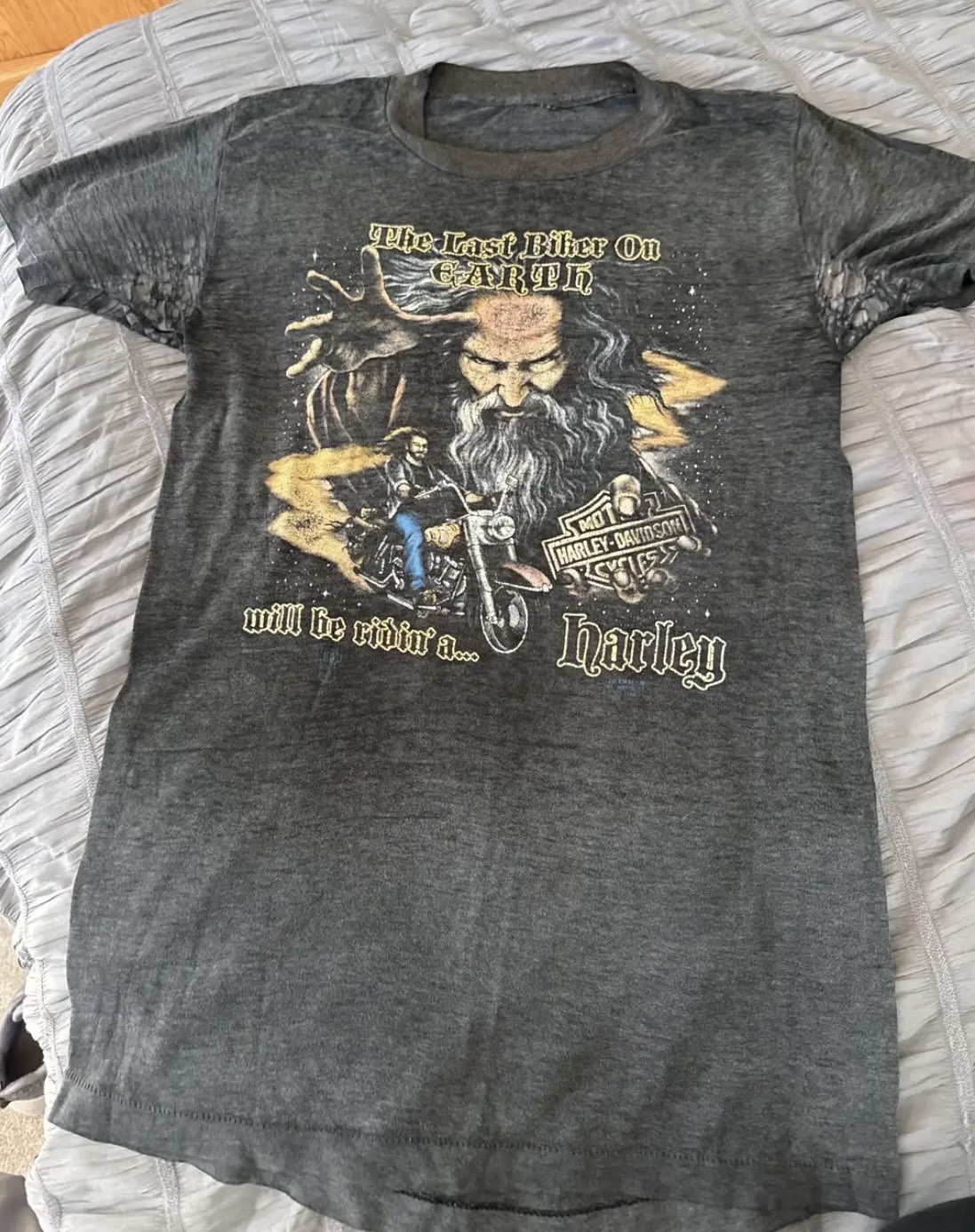 Harley-Davidson Men's Gray Graphic T-Shirt 