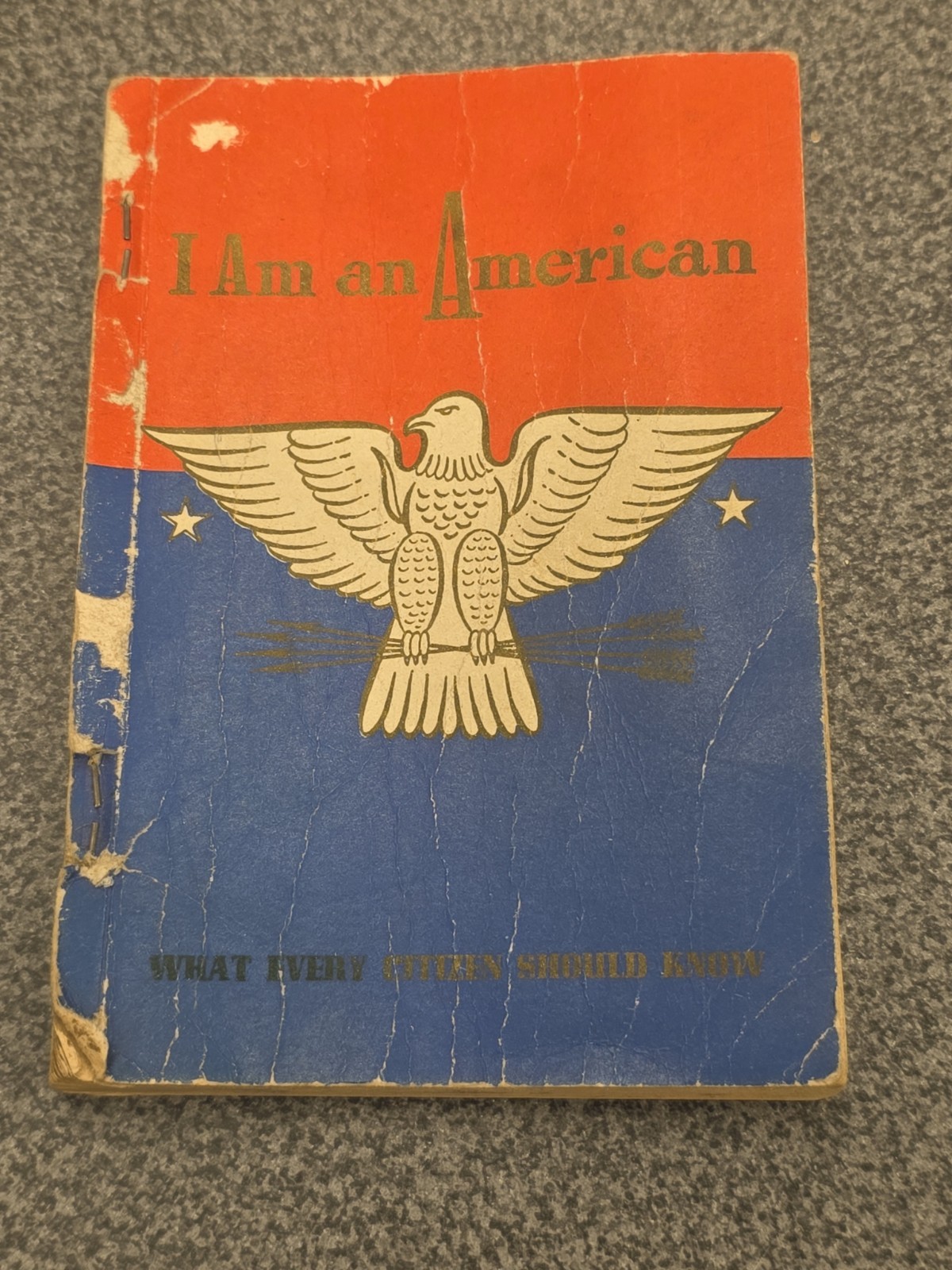 1942 I Am An American WWII Patriotic Handbook Whitman Publishing War Era Booklet