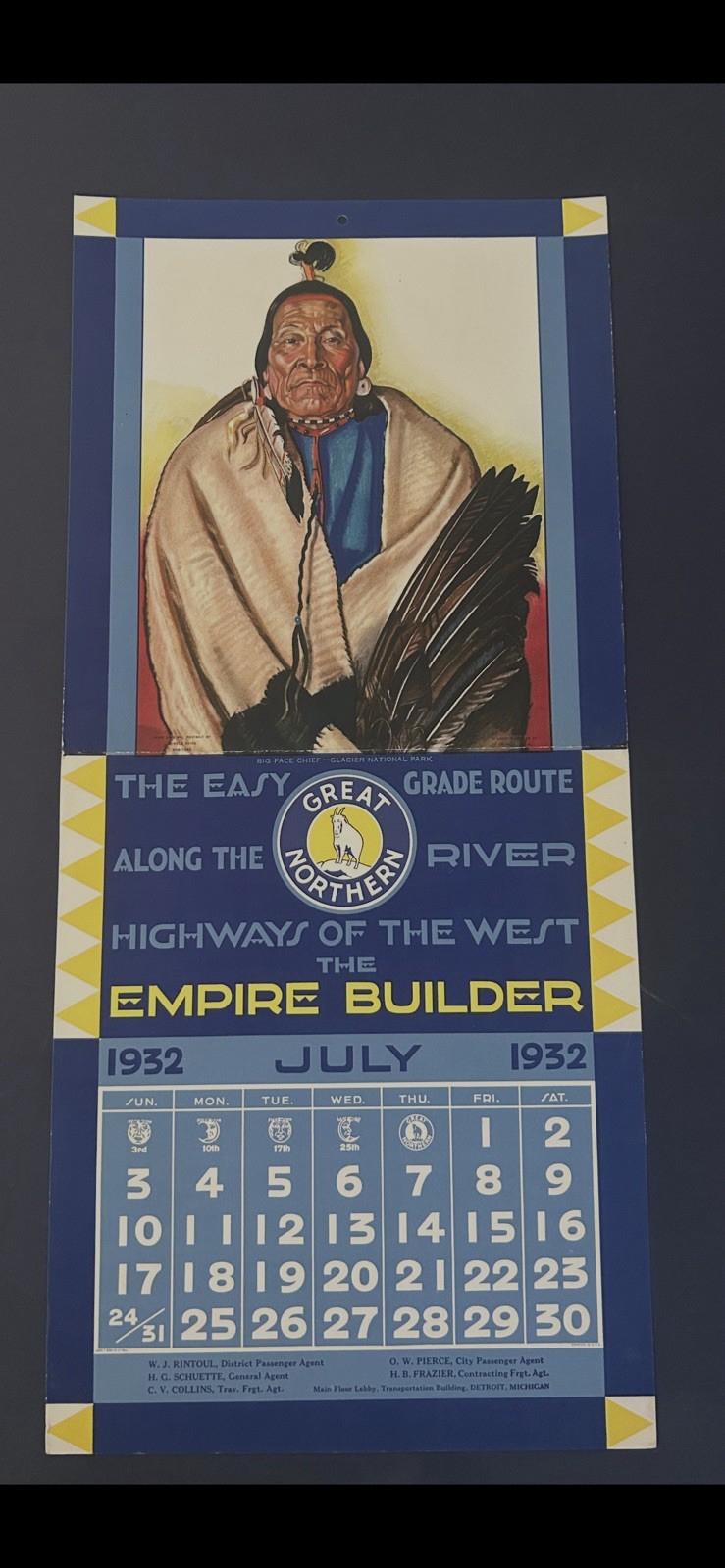 great northern railway calendar
