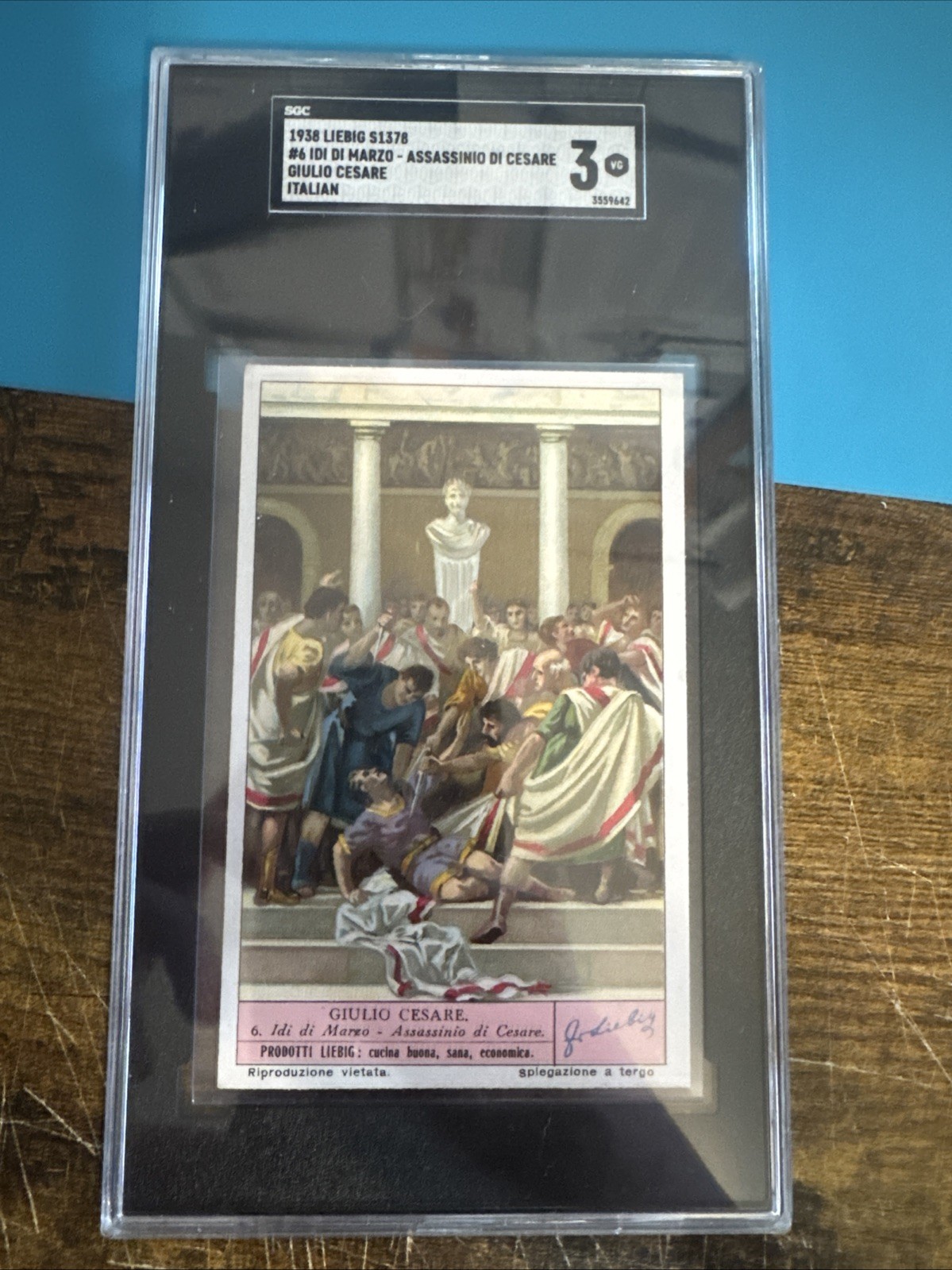 1938 Liebig S1378 Julius Cesear #6 SGC 3 Assassination