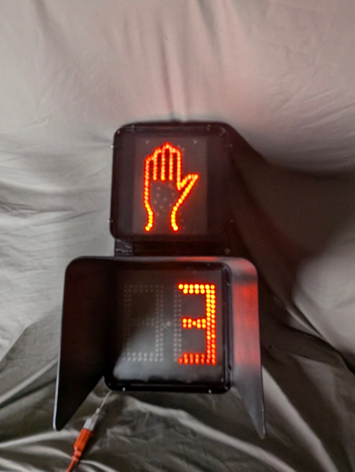 Vintage Durasig Walk Don't Walk Traffic Light Signal Polycarbonate
