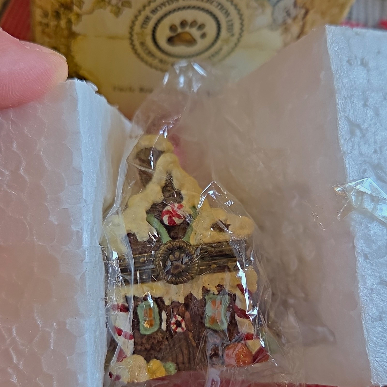 Boyds Bears Sugar Chalet W/ Pudge McNibble New In Box Trinket Box