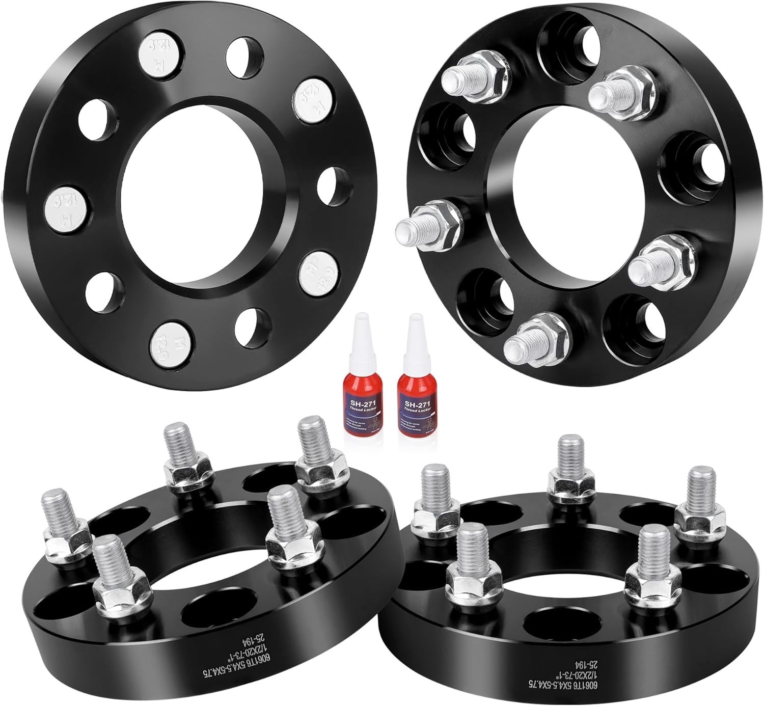 5x114.3 to 5x120 Wheel Adapters (4pc 15mm Thick) Hubcentric 15mm (4pcs) NEW
