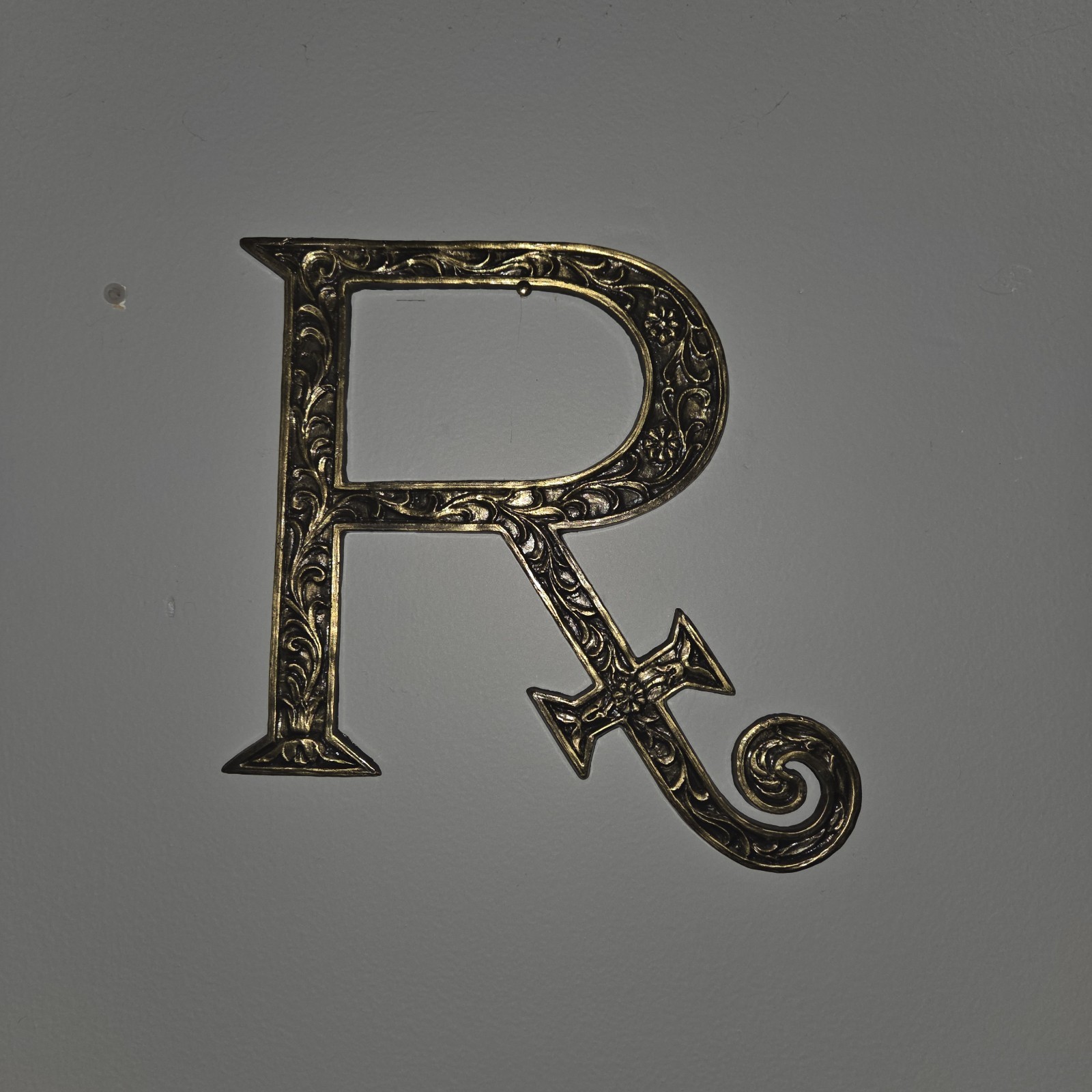 Antique Rx Pharmacy Advertisement Sign One Of A Kind Metal Sign