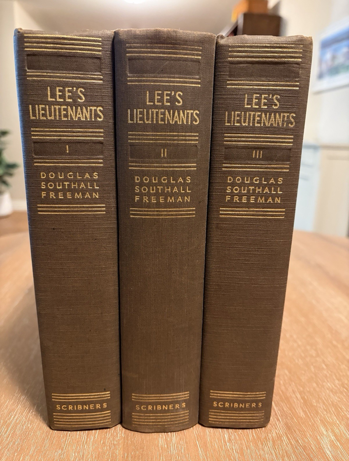 Lee\'s Lieutenants Volumes I-III Hardcover Set by Douglas S. Freeman