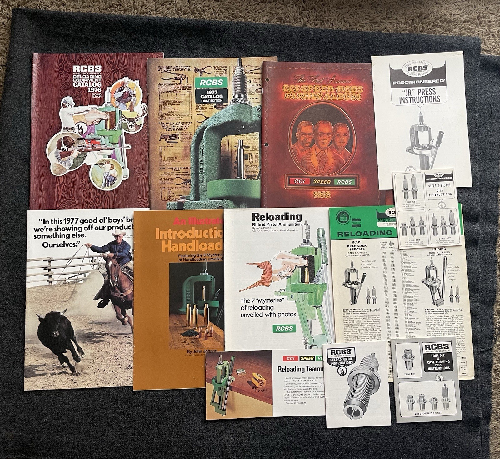 RCBS Reloading Catalogs 1970s LOT  & Pamphlets more...