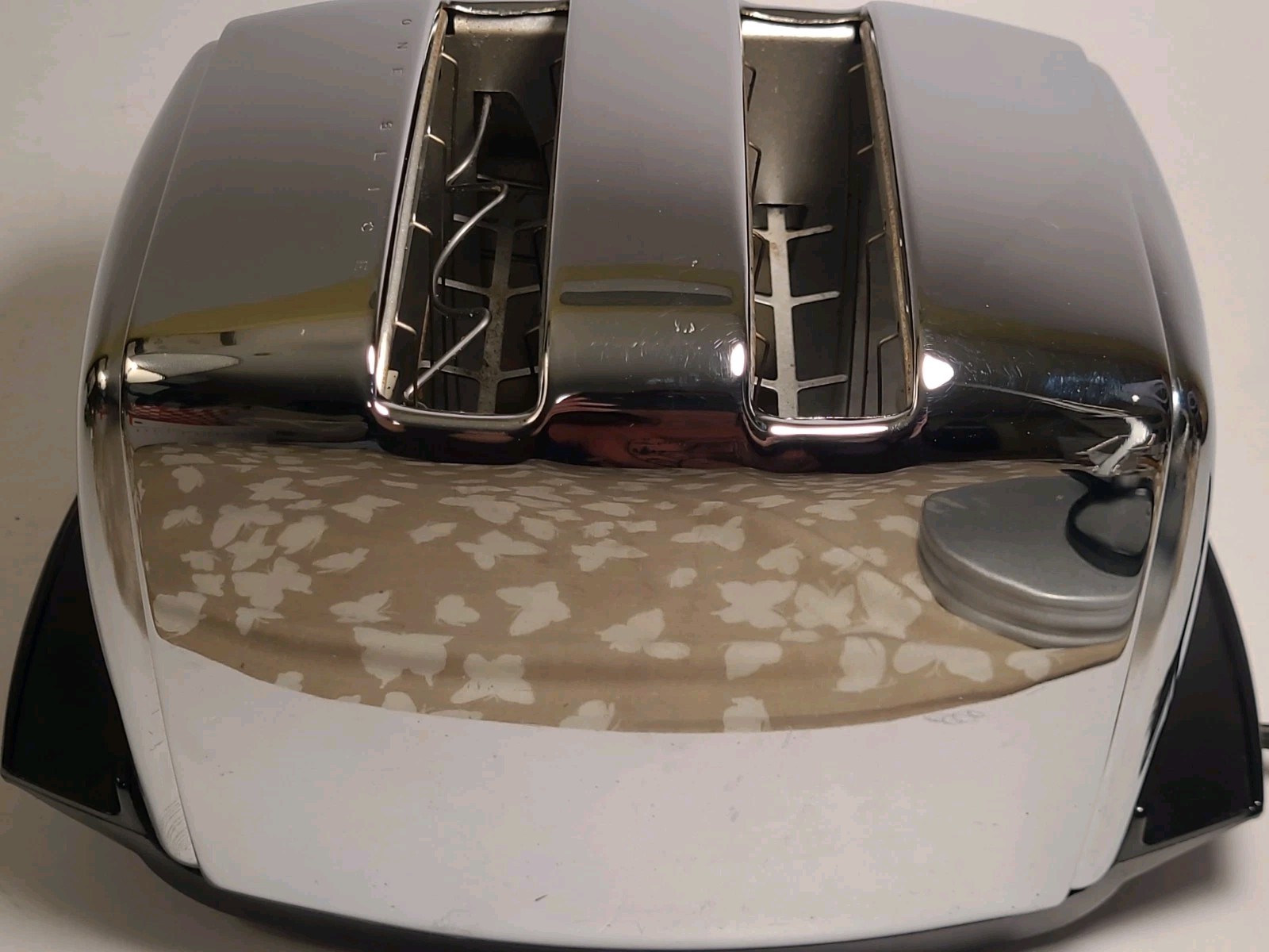 Vtg 1978 Sunbeam Chrome Toaster AT-W Radiant Control Auto Drop Clean Works 
