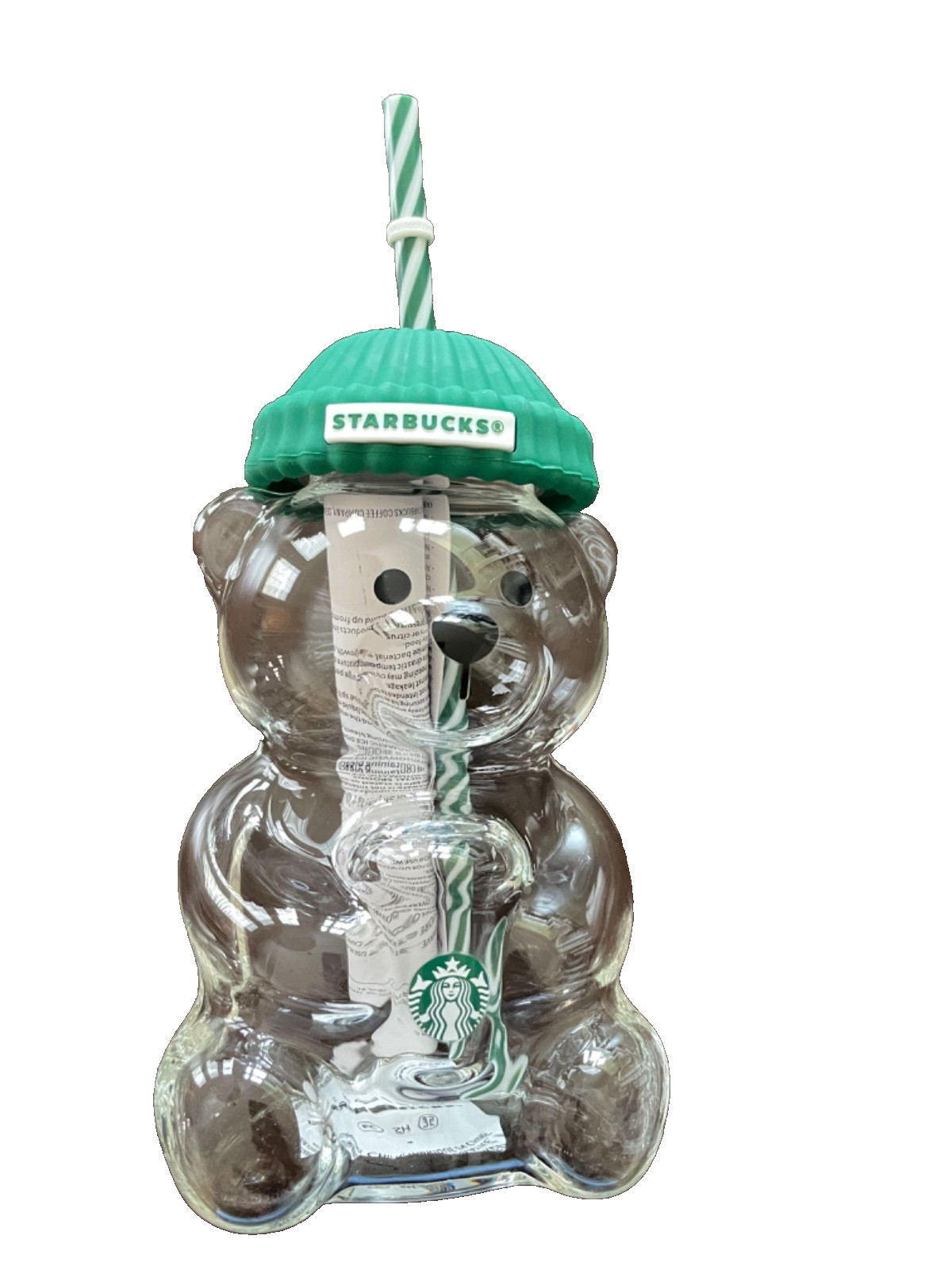 AUTHENTIC 2025 Glass Starbucks Bearista Bear Cold Cup Holiday Limited Edition 