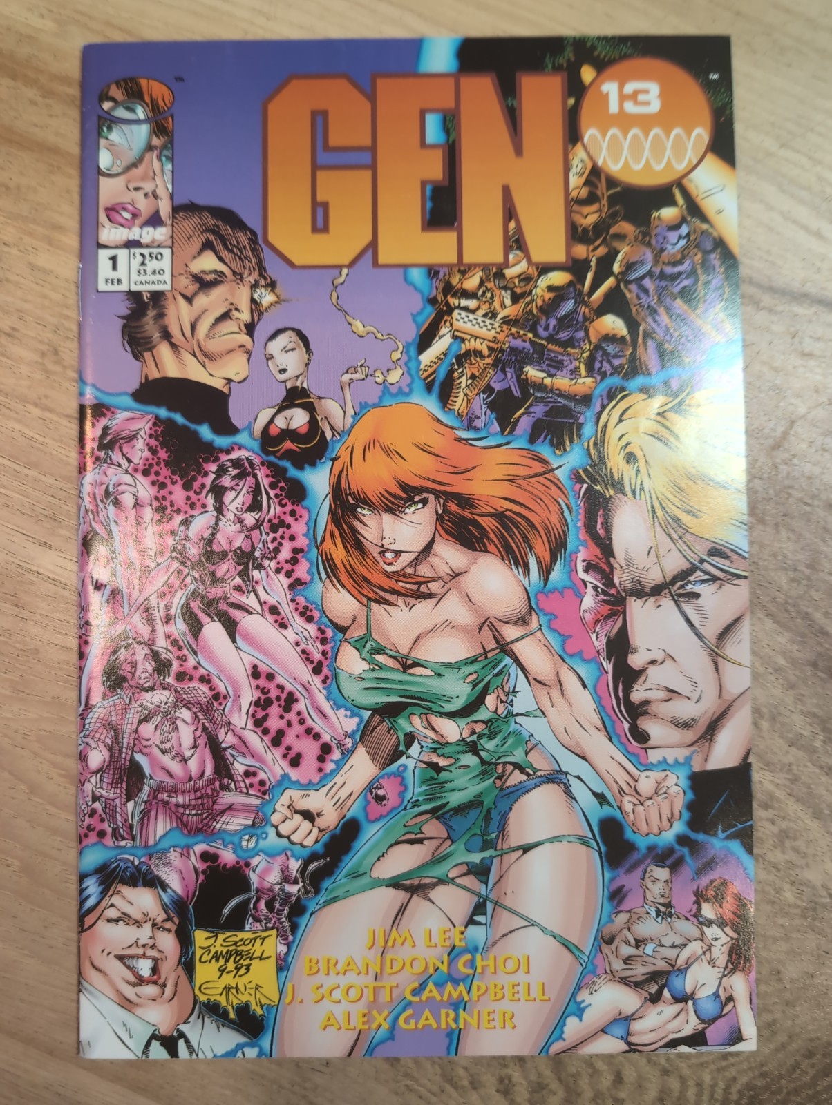 Gen13 #1 Image Comics 1994 1st Published art by J. Scott Campbell