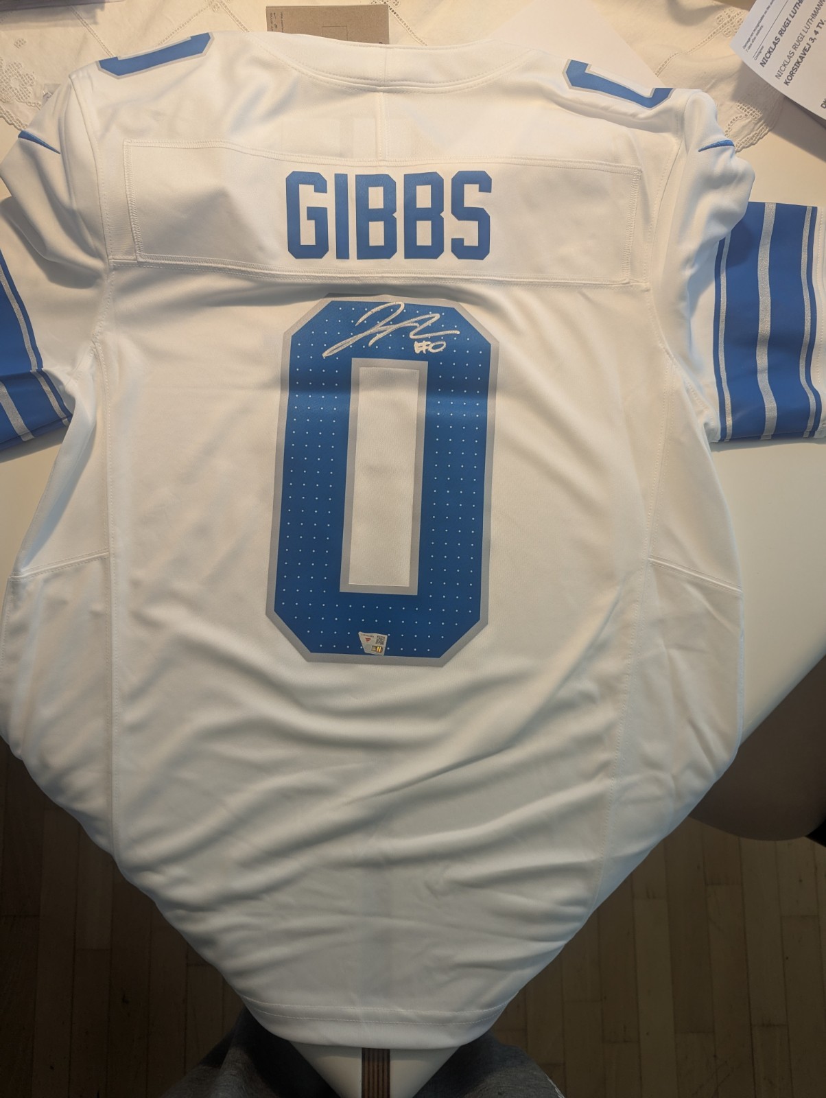Jahmyr Gibbs Signed Detroit Lions Nike Vapor Fuse Limited Jersey Fanatics 