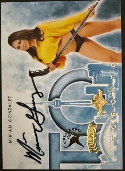 2014 BENCHWARMER AUTHENTIC AUTOGRAPH- MIRIAM GOLZALEZ FALL EXPO