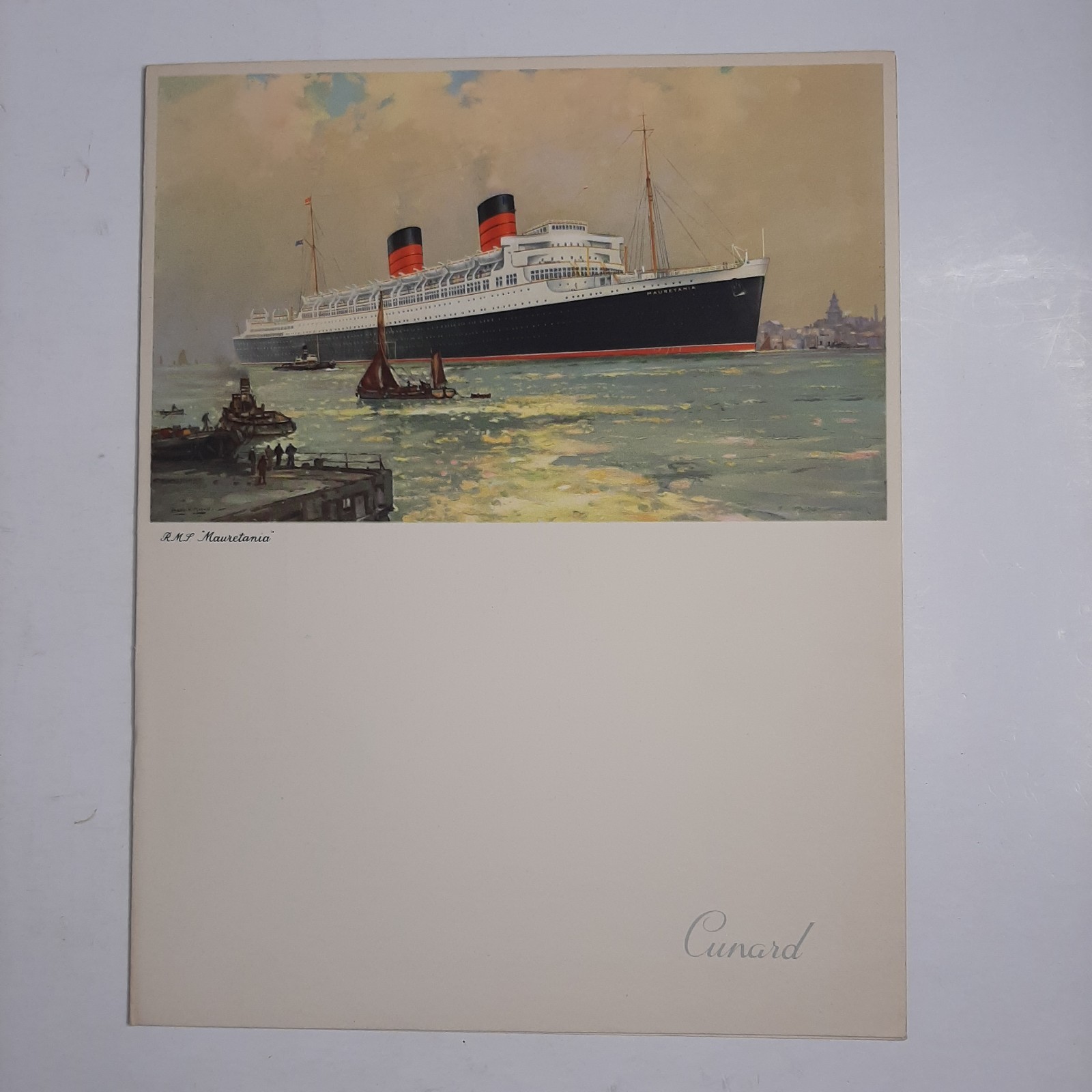 MBH64 Cunard Gala Dinner Menu Sept. 22, 1956  RMS 