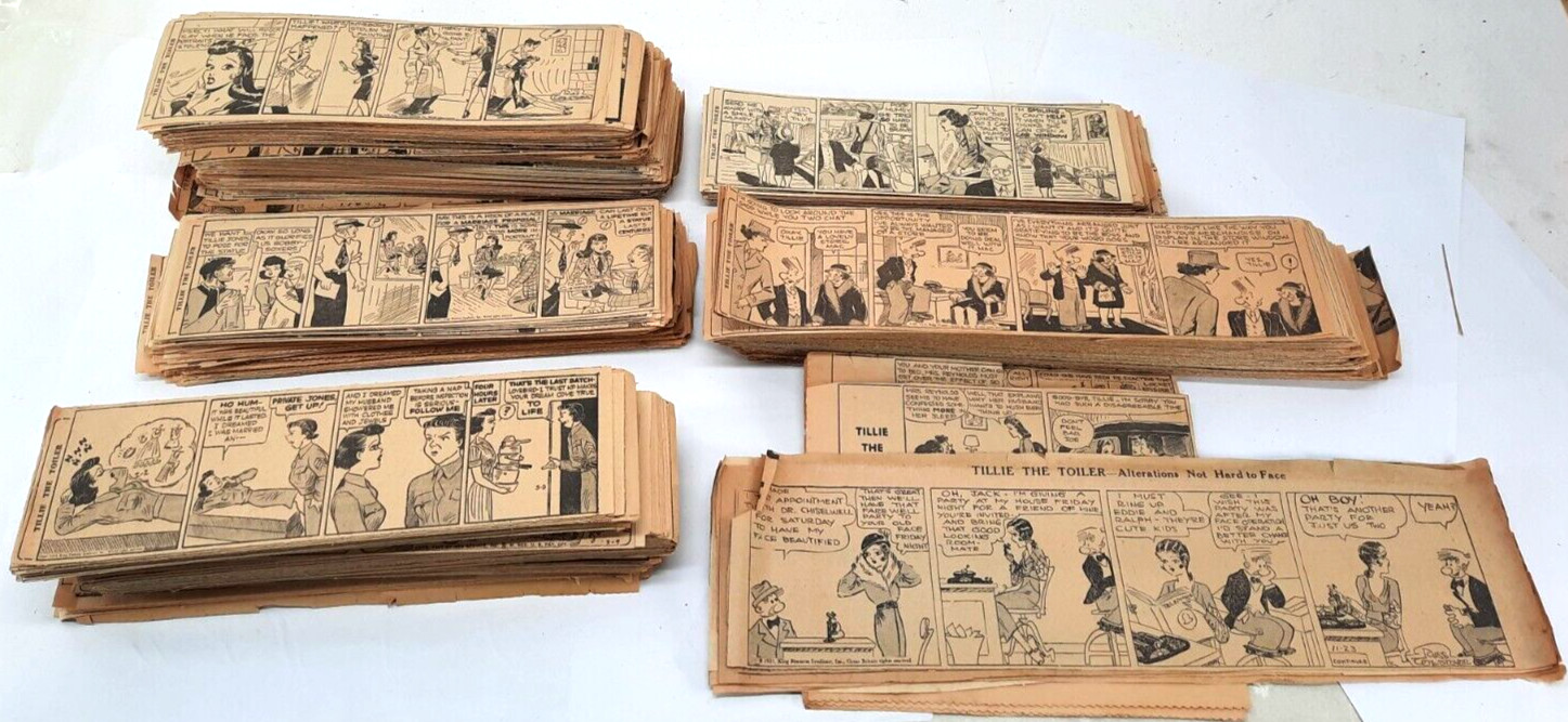 Tillie The Toiler Comic Strip Dailies 1350+ From 1931 to 1946