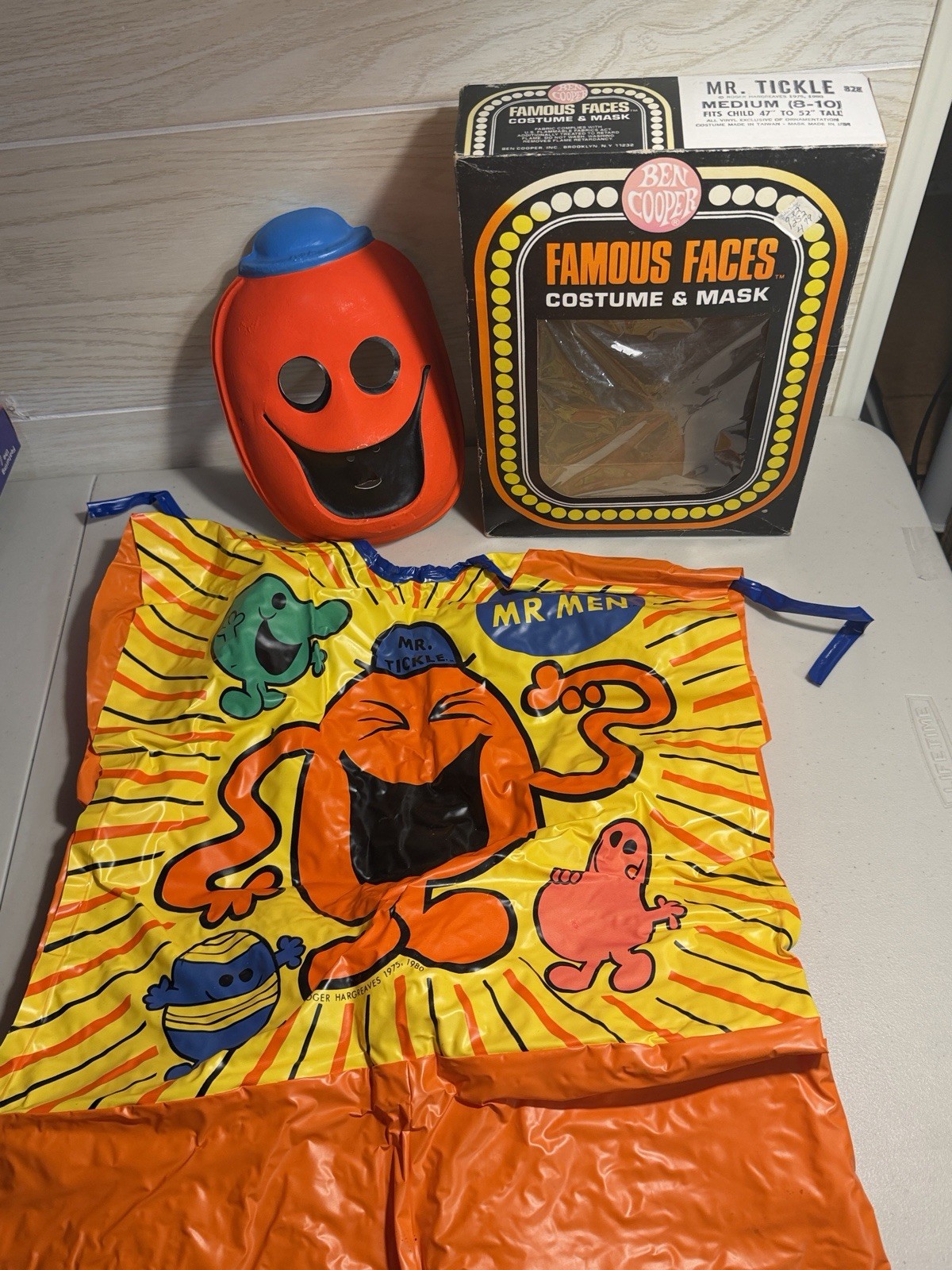 1980 Mr. Men Ben Cooper Halloween Costume Roger Hargreaves Mr Tickle