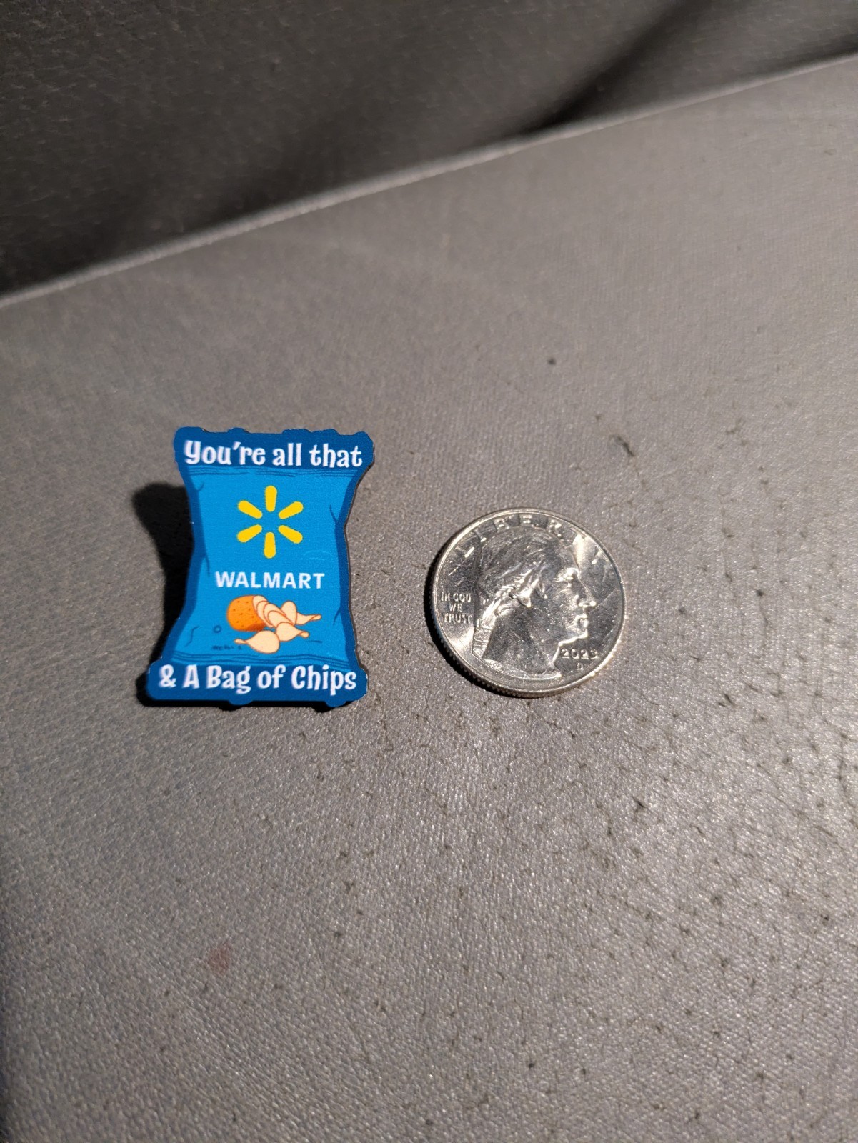 Walmart Employee Associate Pin - You're All That & A Bag Of Chips Spark Logo