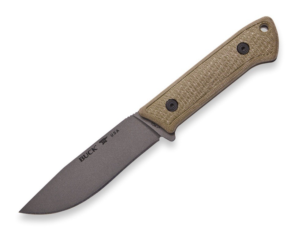 Buck February 2026 BOTM 104 Compadre Camp - Milled Green Micarta - CruWear