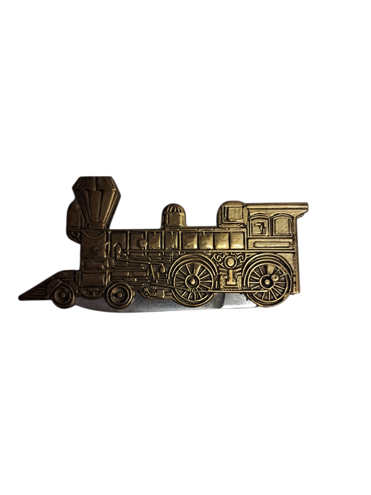 c1970s LOCOMOTIVE STEAM ENGINE Train Colonial Brand Figural POCKET KNIFE 3 3/8\