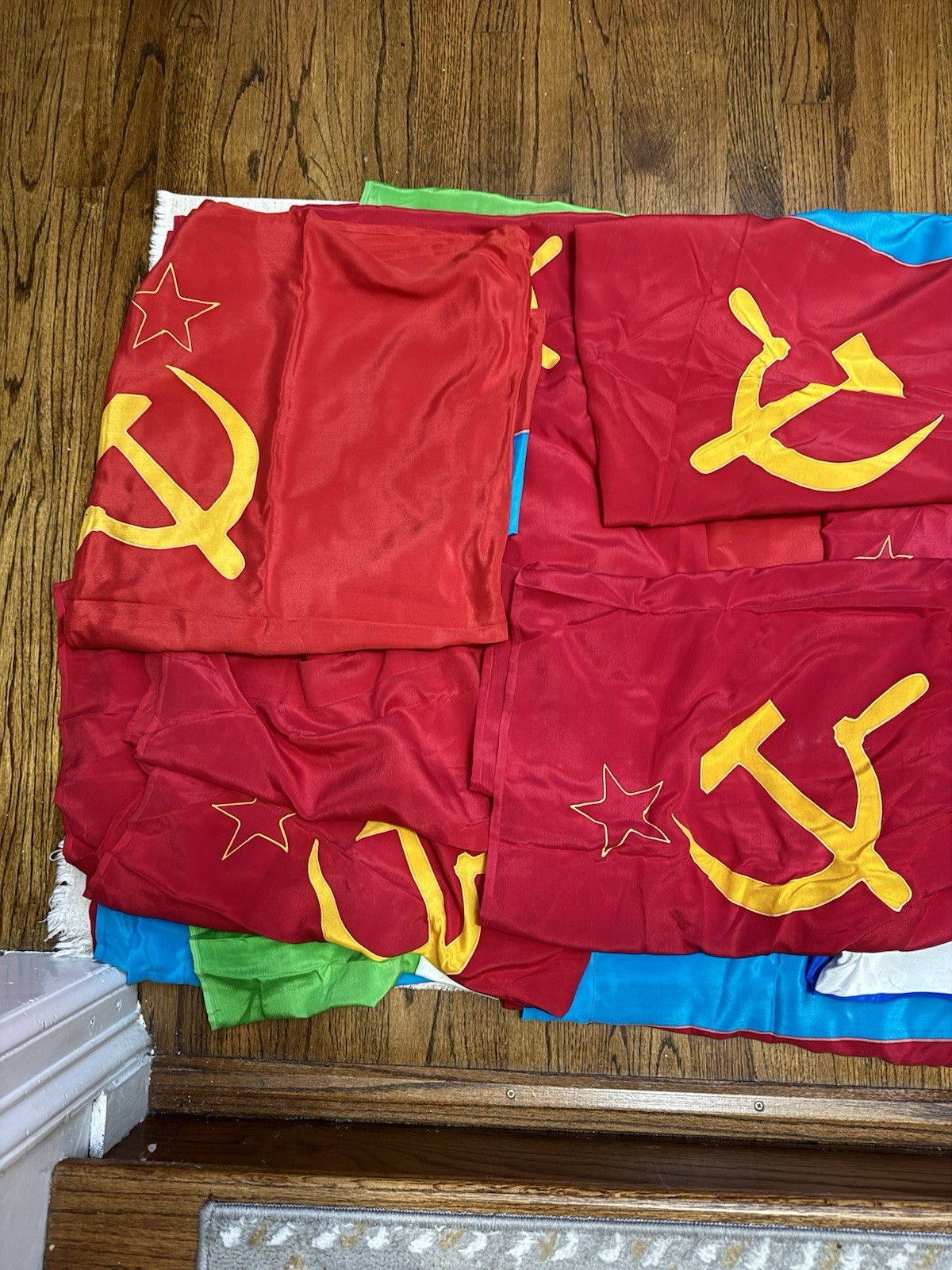 Vintage  Collection 16 flags of  15 Soviet Republics Original And USSR Total 16