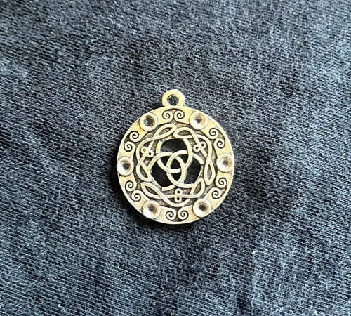 Ancient Illuminati Glyph Symbol of Power Silver Necklace Advance Your Life RARE