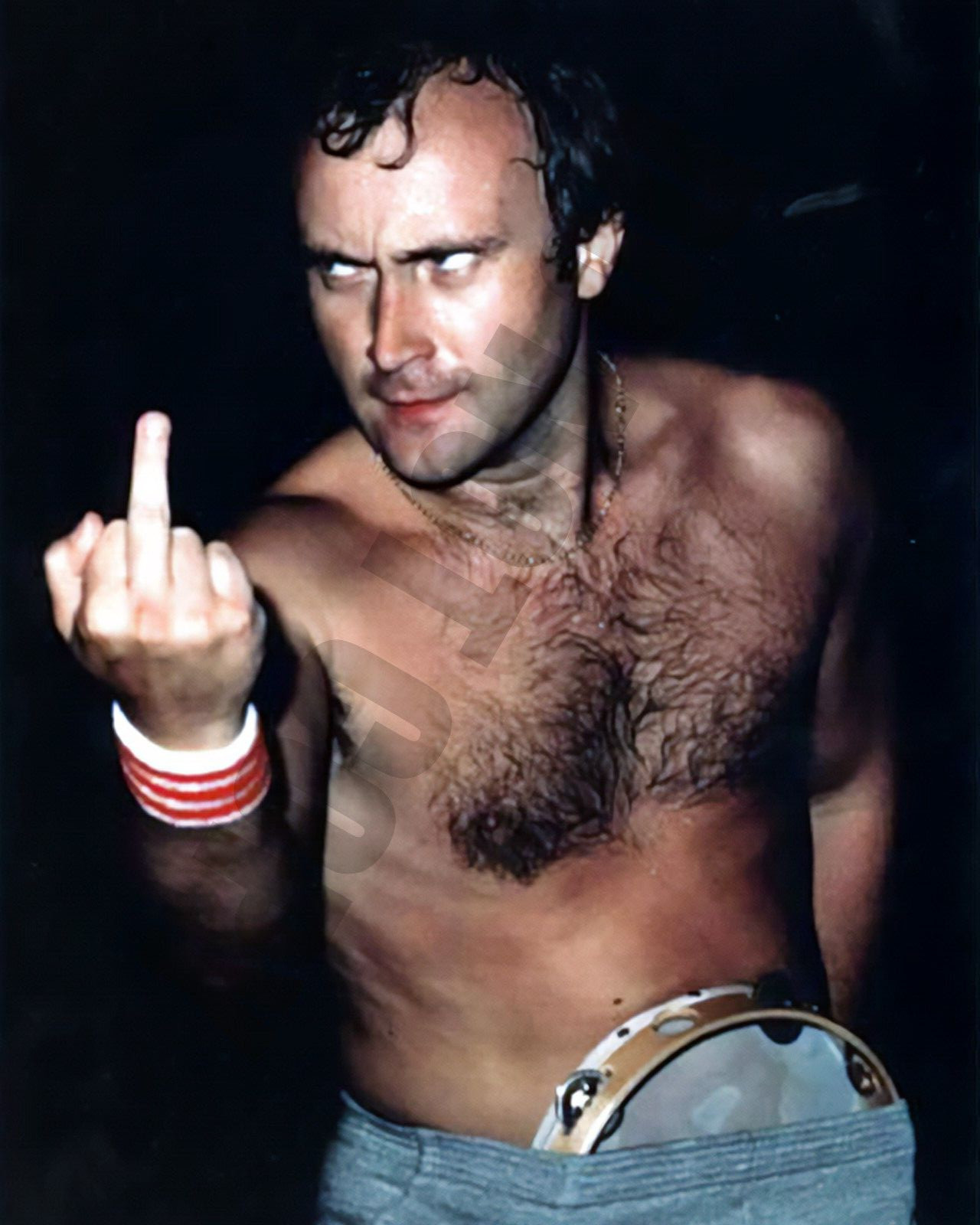 PHIL COLLINS Genesis Giving Finger Wall Decor Art 8x10 Photo